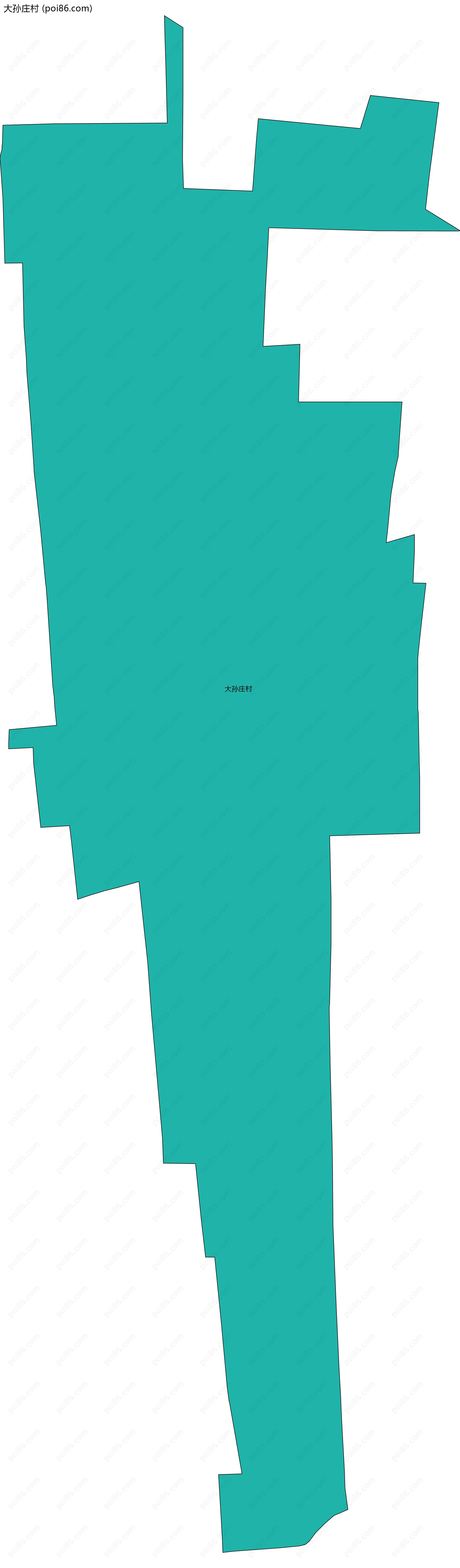 大孙庄村边界地图