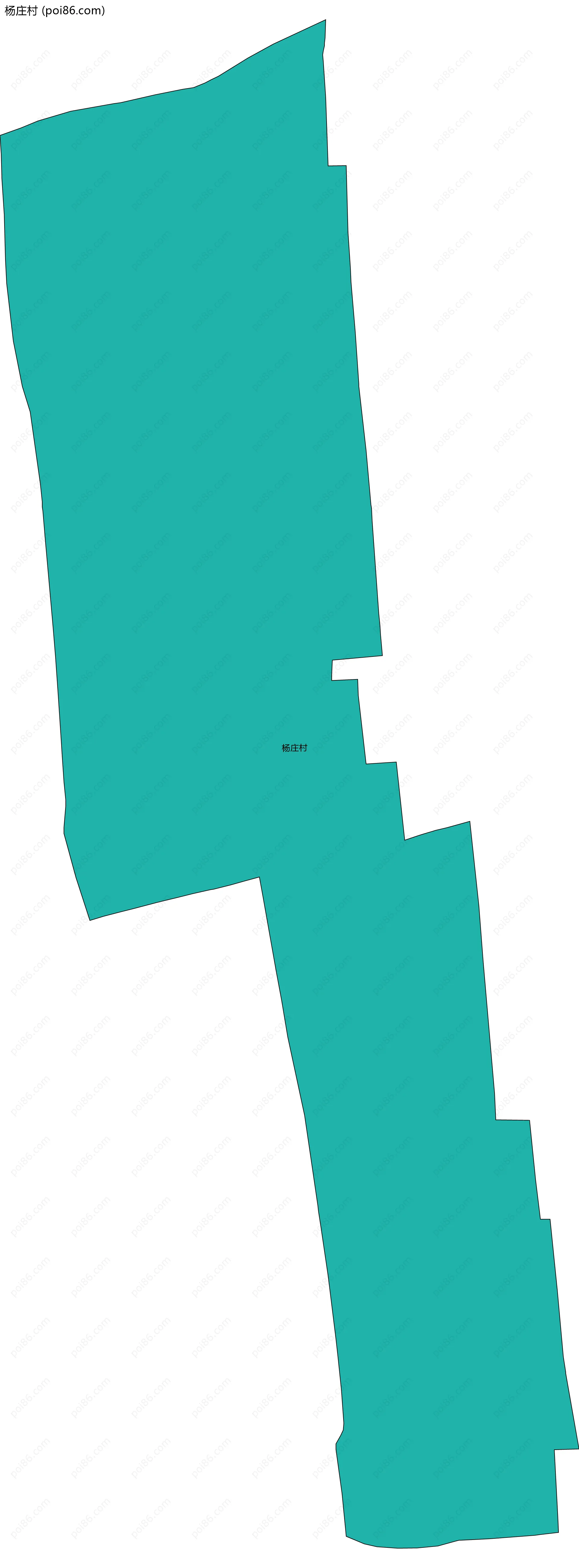 杨庄村边界地图