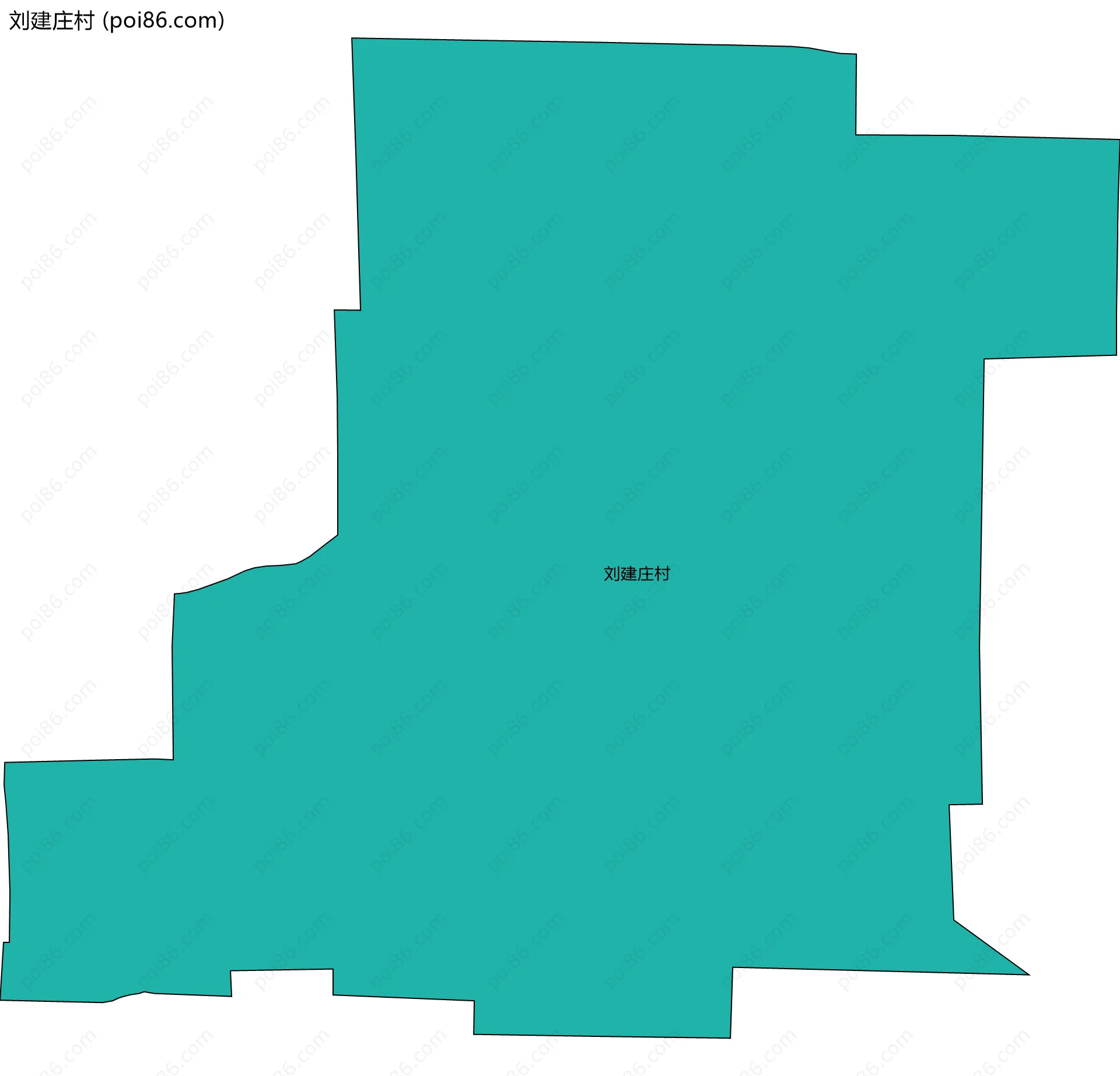 刘建庄村边界地图