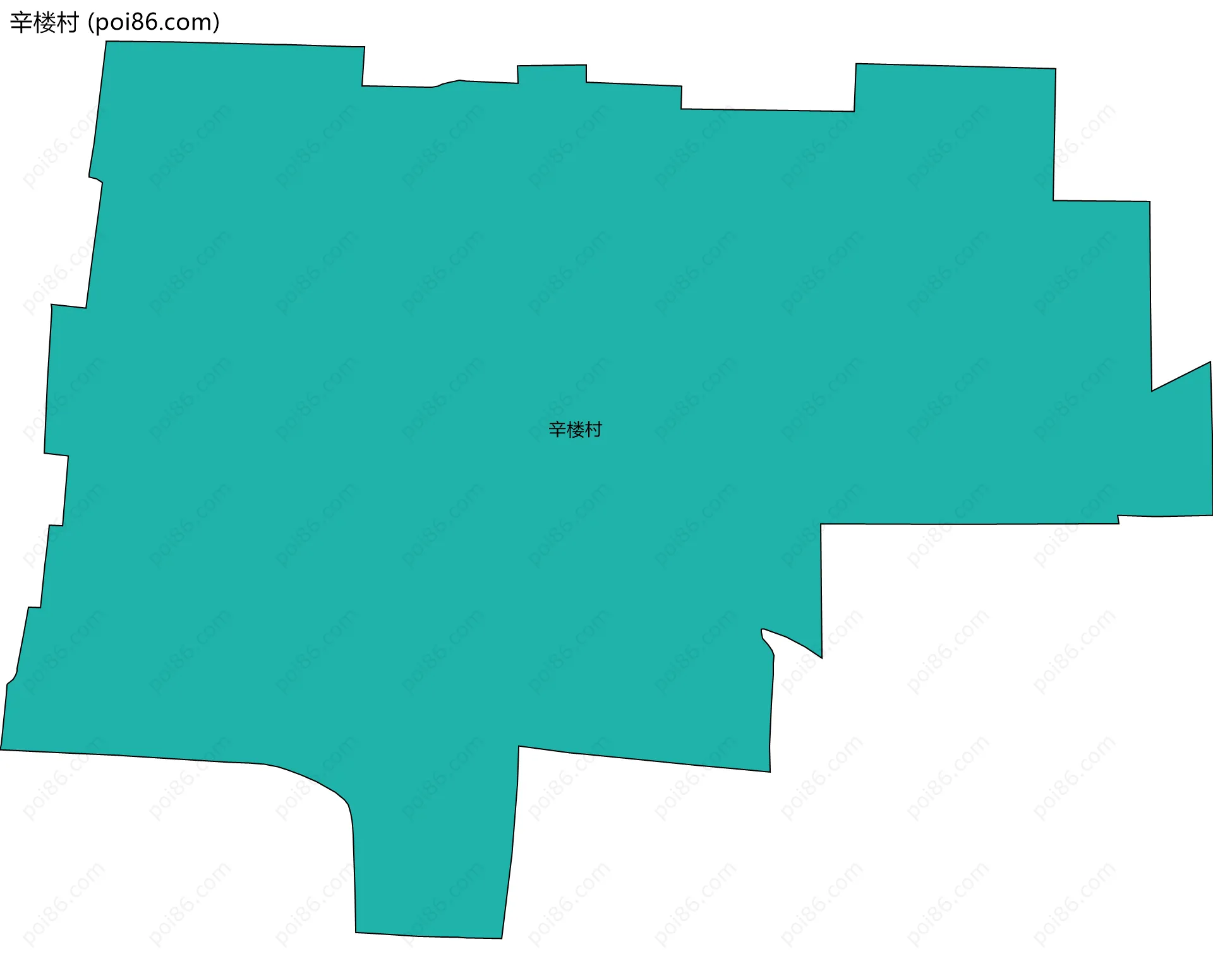 辛楼村边界地图
