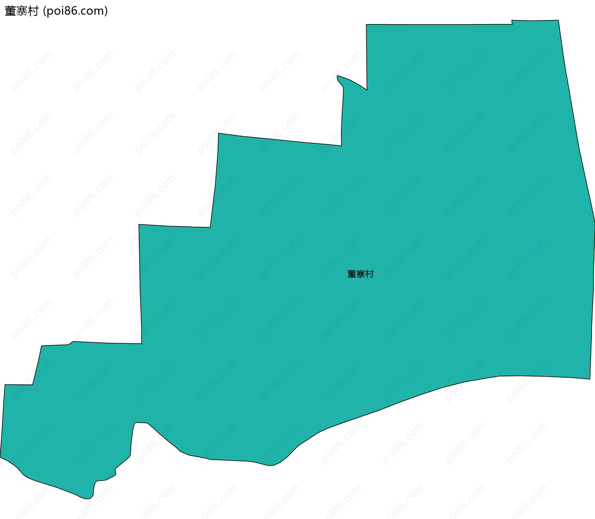 董寨村边界地图