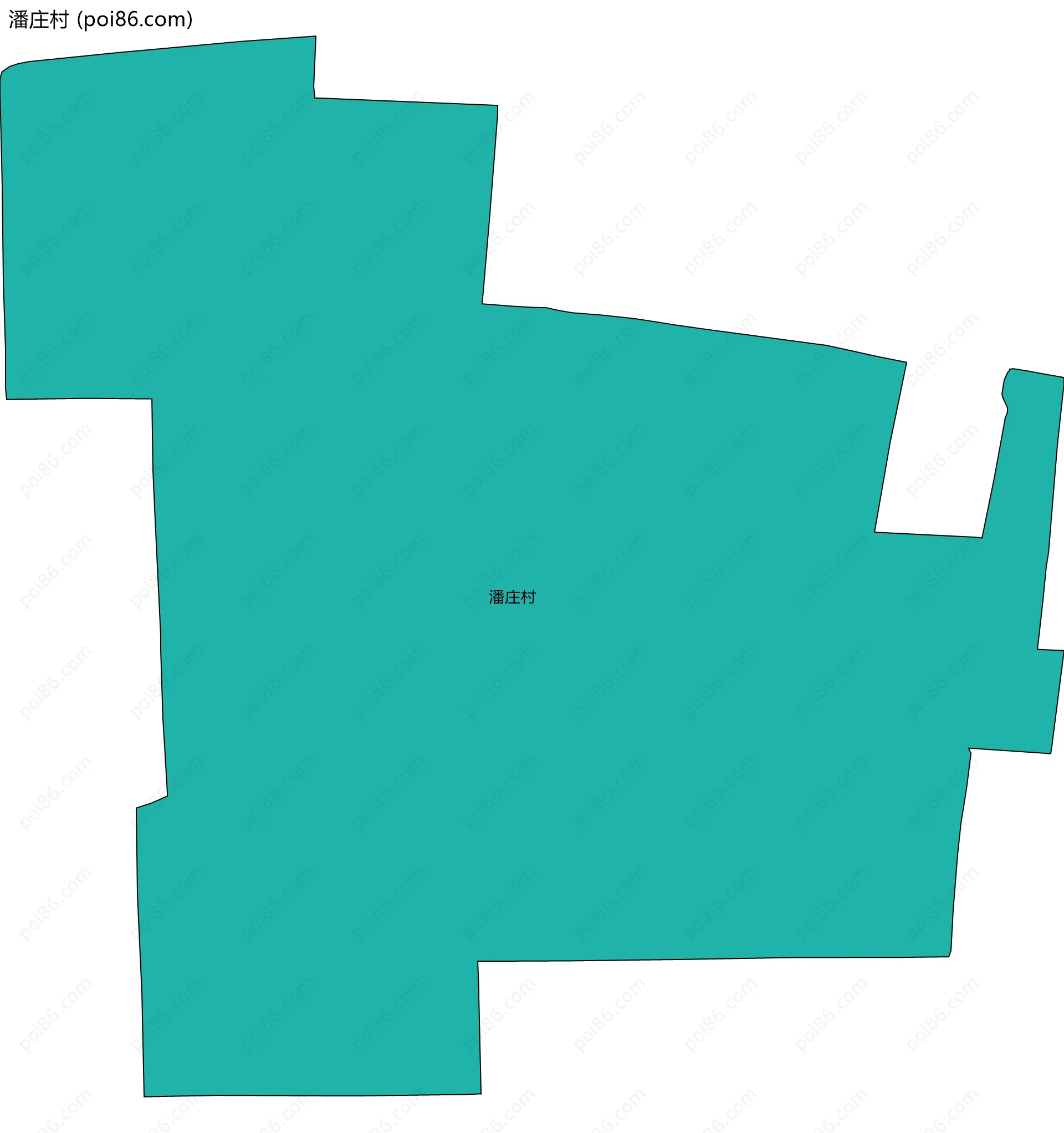 潘庄村边界地图