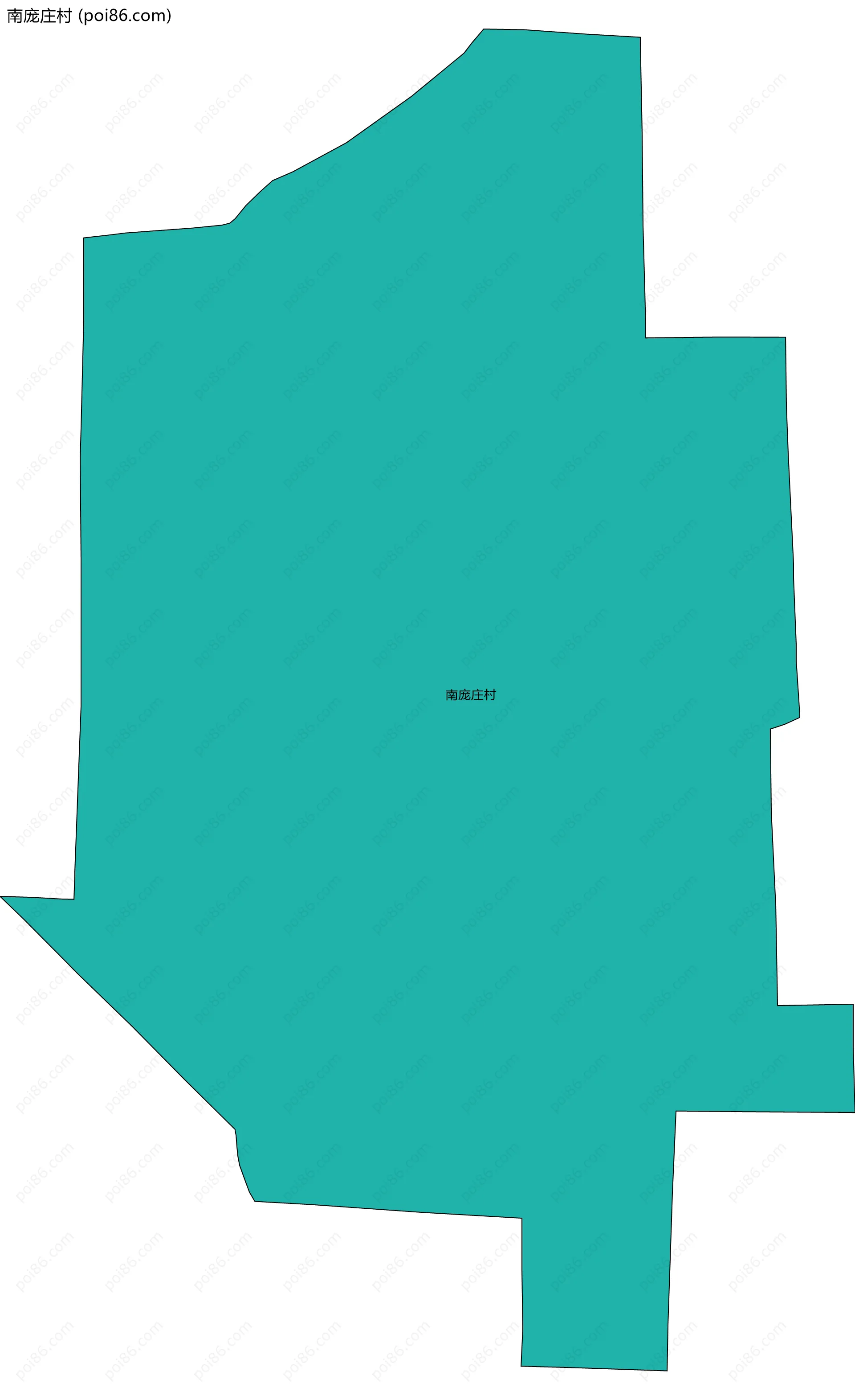 南庞庄村边界地图
