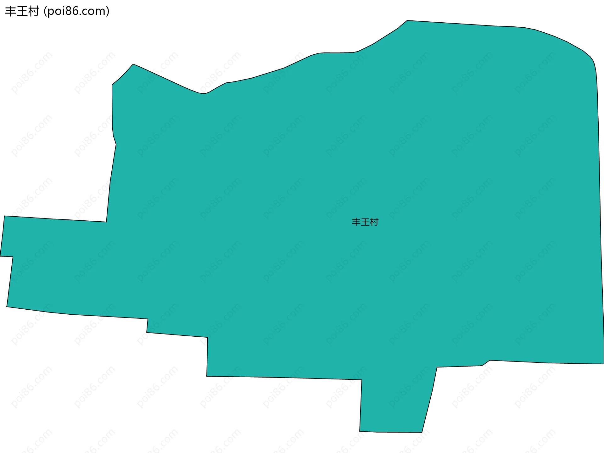 丰王村边界地图