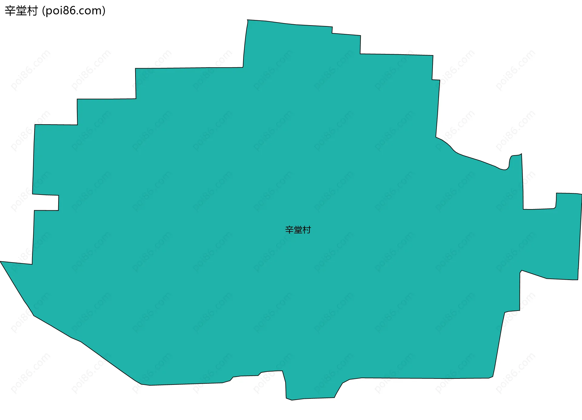 辛堂村边界地图
