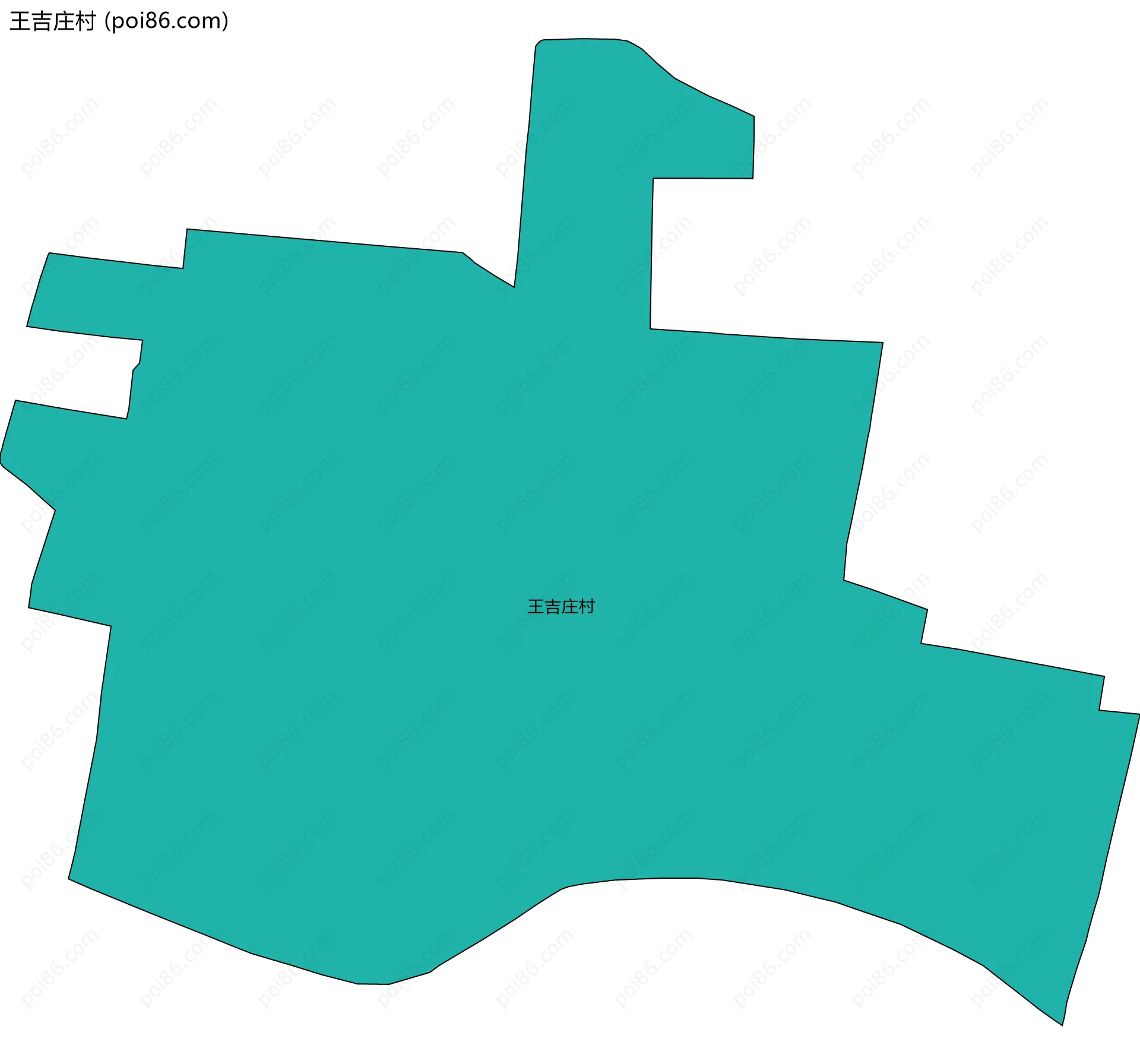 王吉庄村边界地图