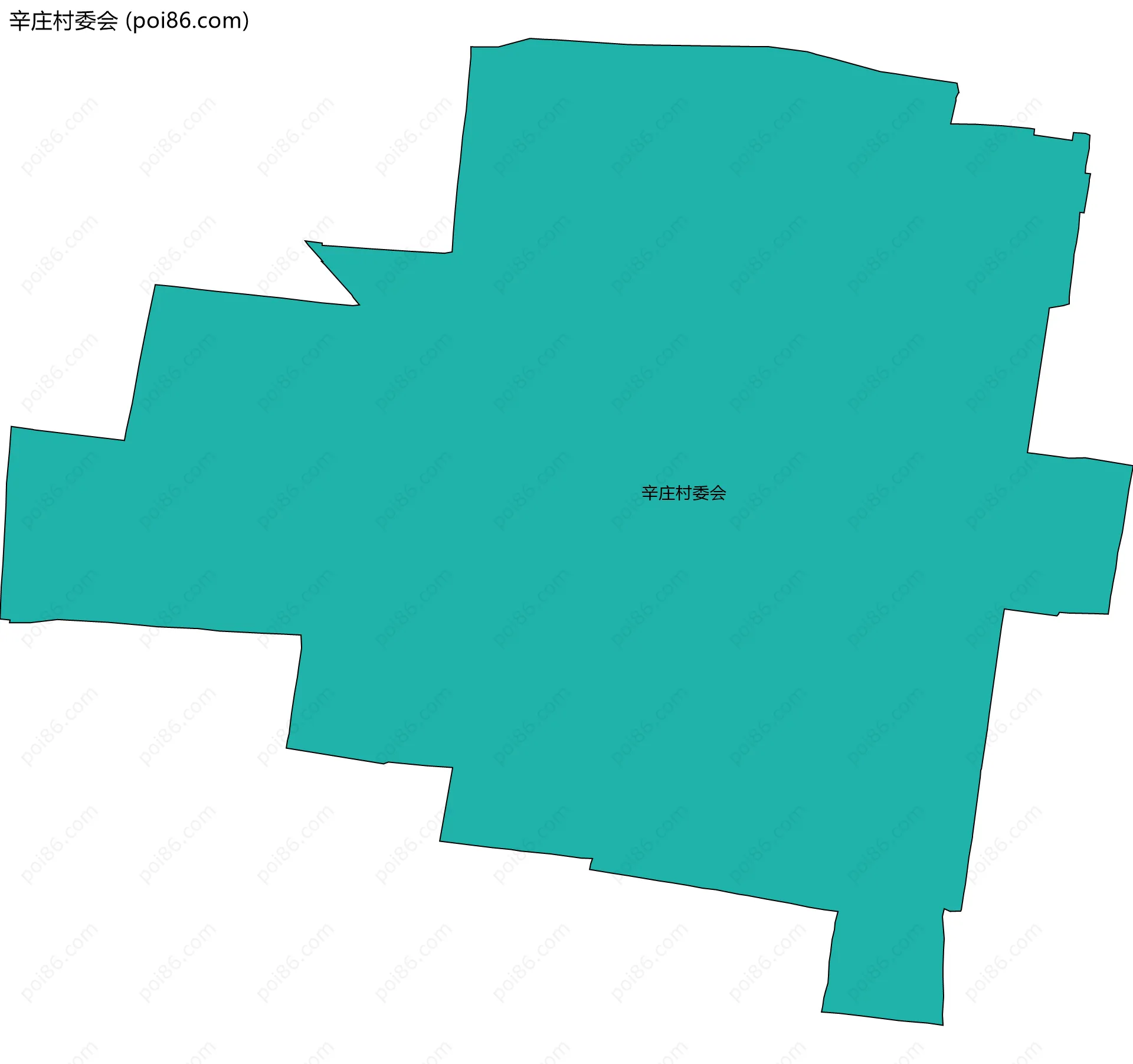 辛庄村委会边界地图