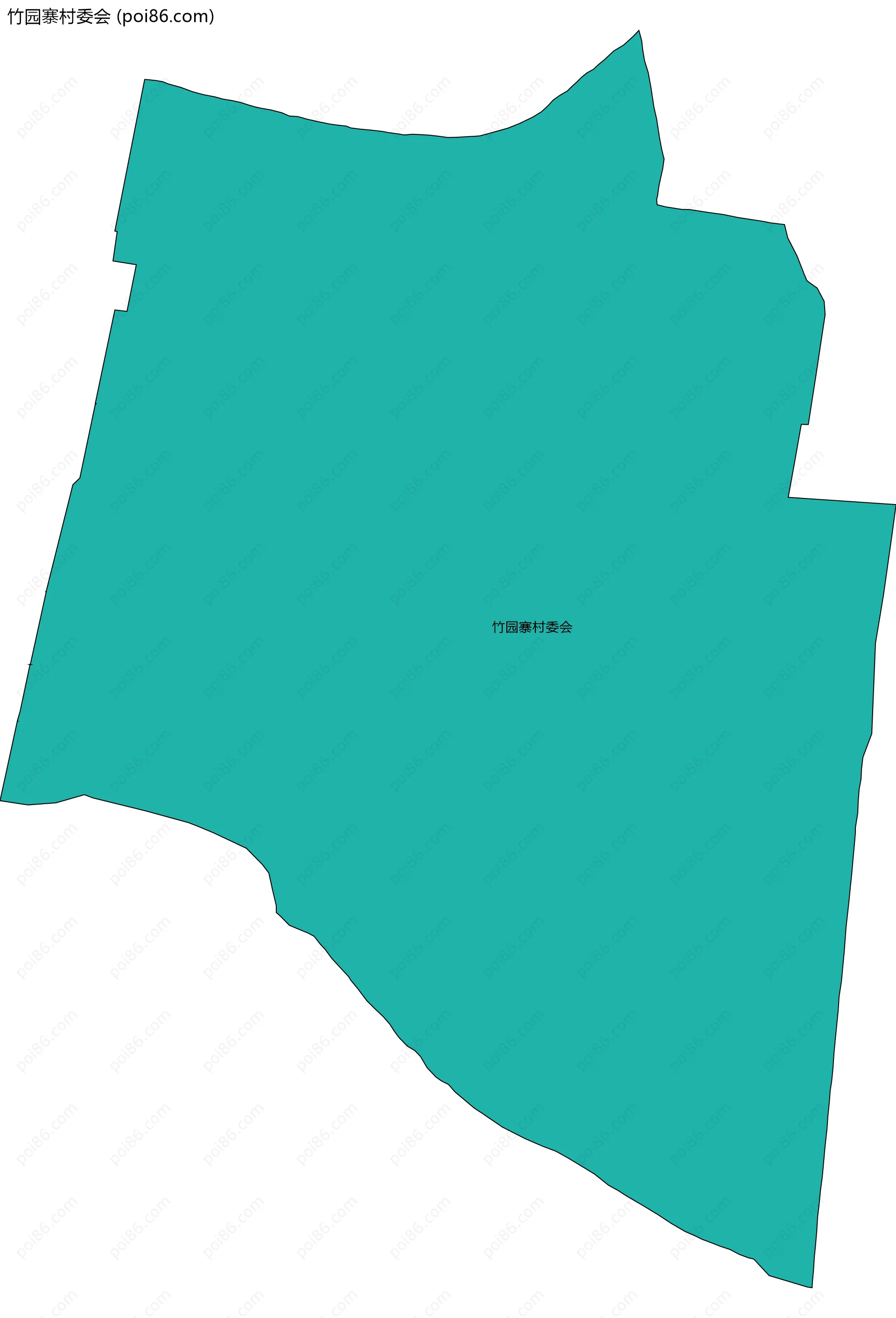 竹园寨村委会边界地图