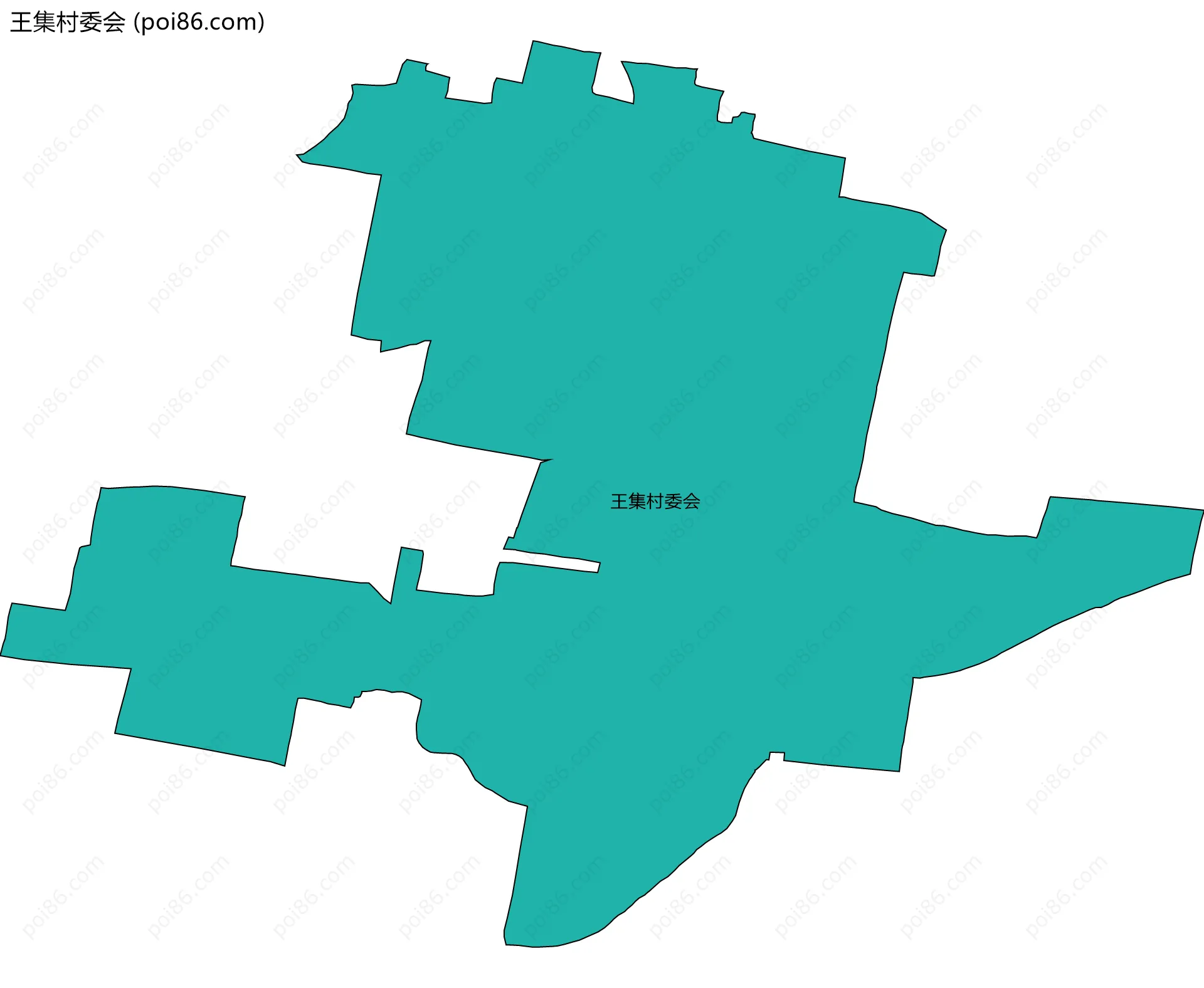 王集村委会边界地图
