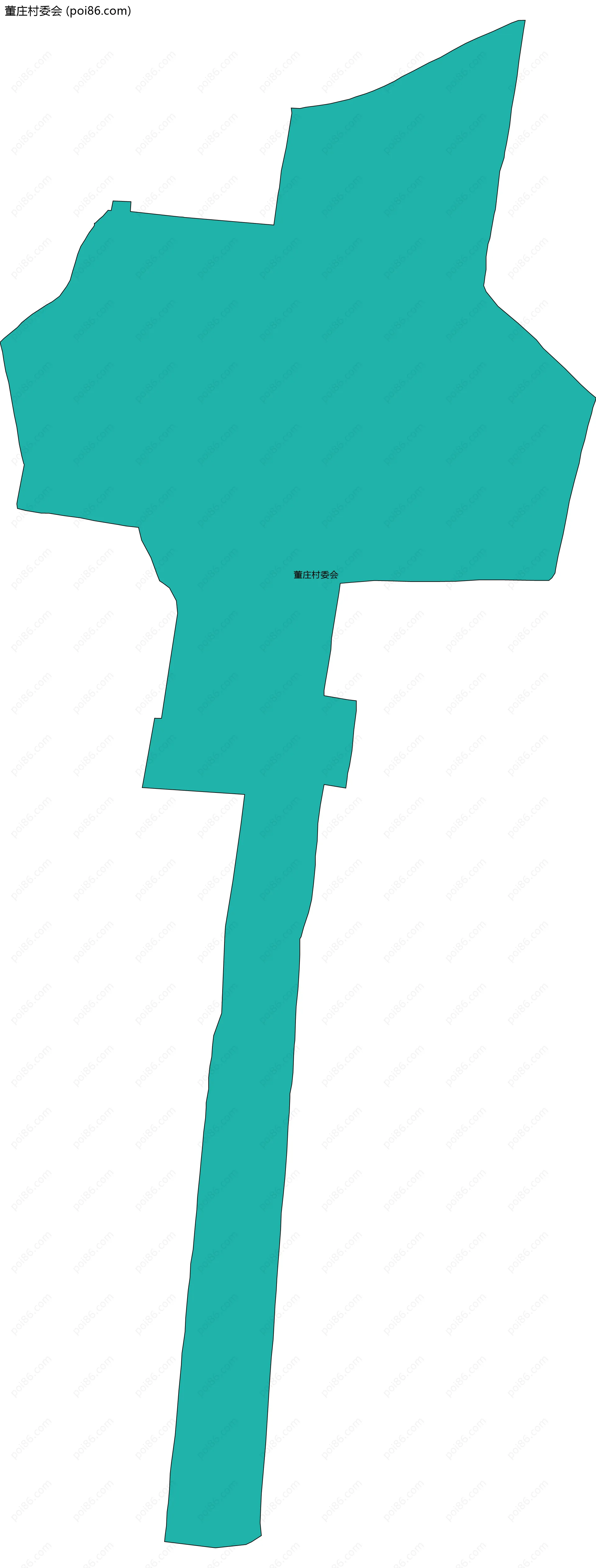 董庄村委会边界地图