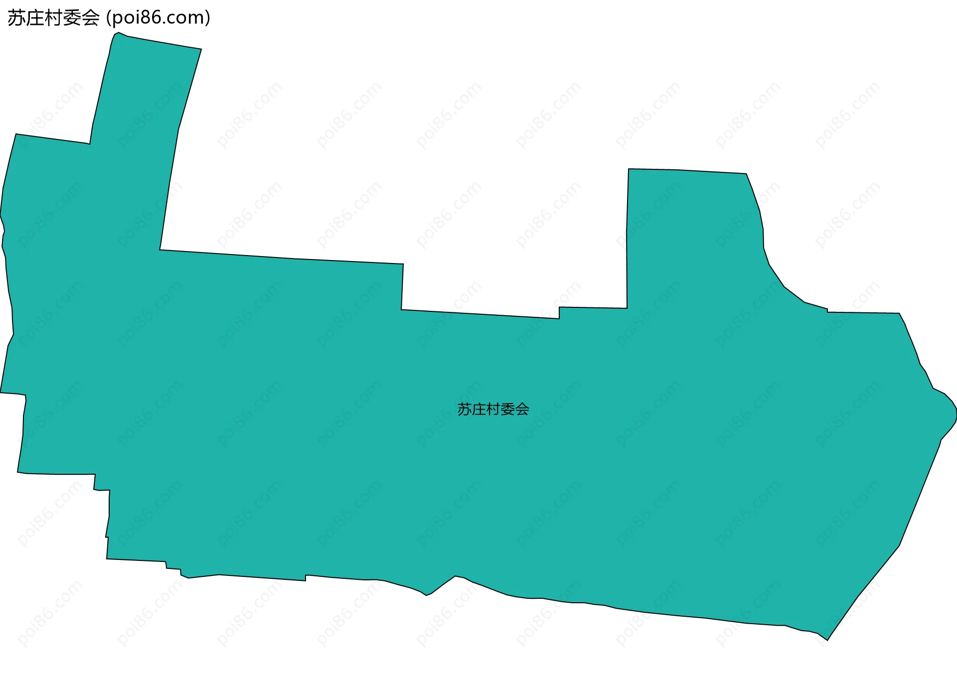 苏庄村委会边界地图