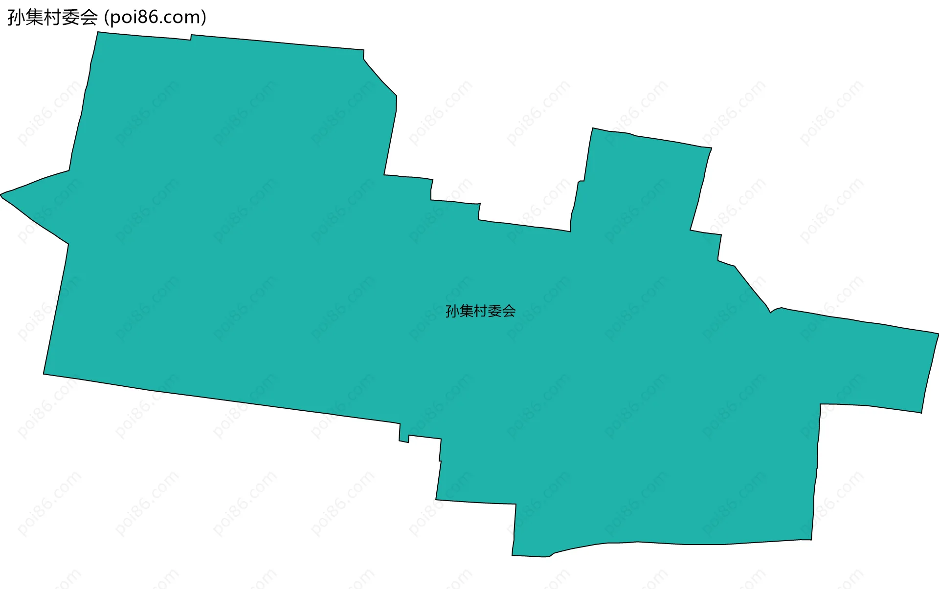 孙集村委会边界地图
