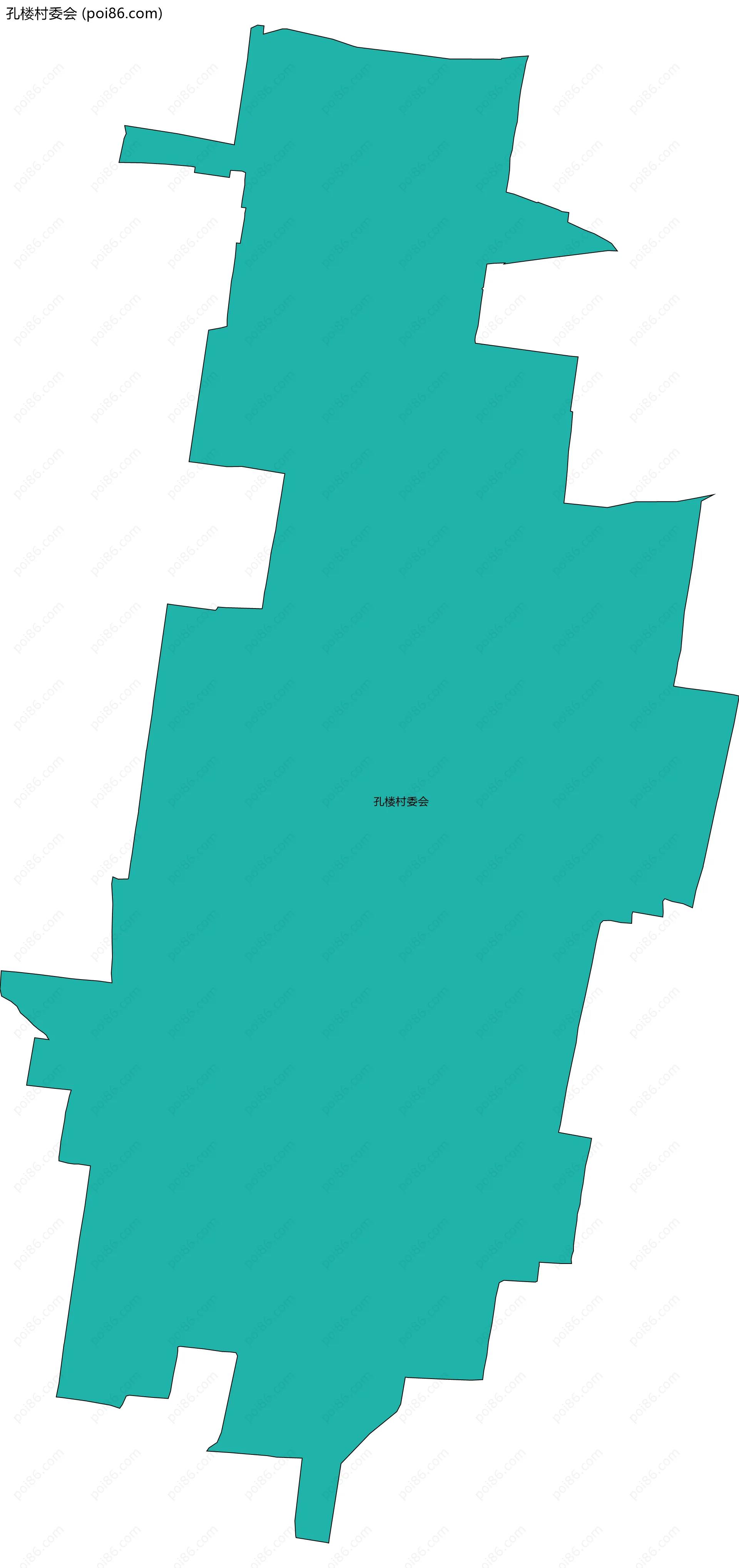 孔楼村委会边界地图