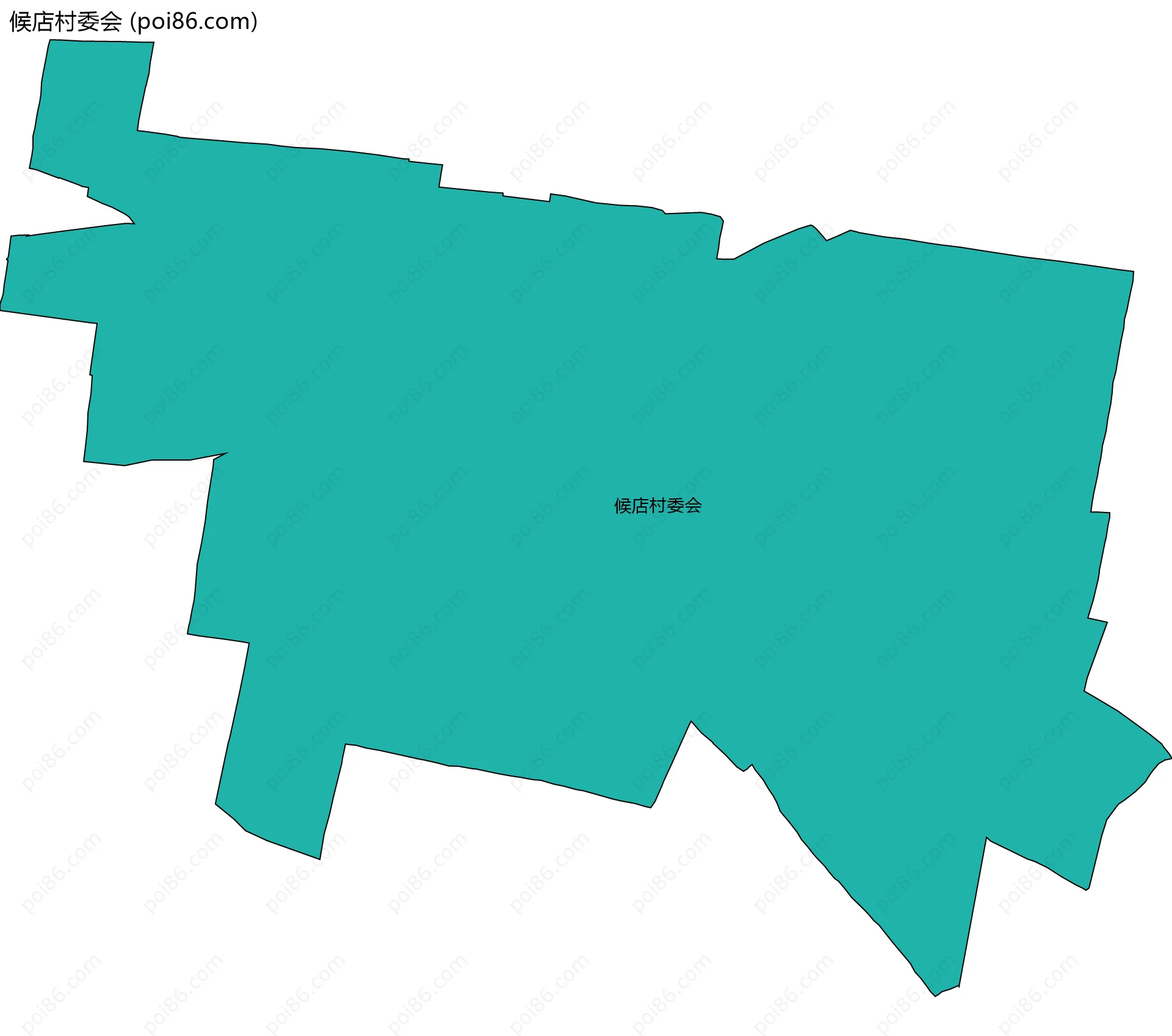 候店村委会边界地图