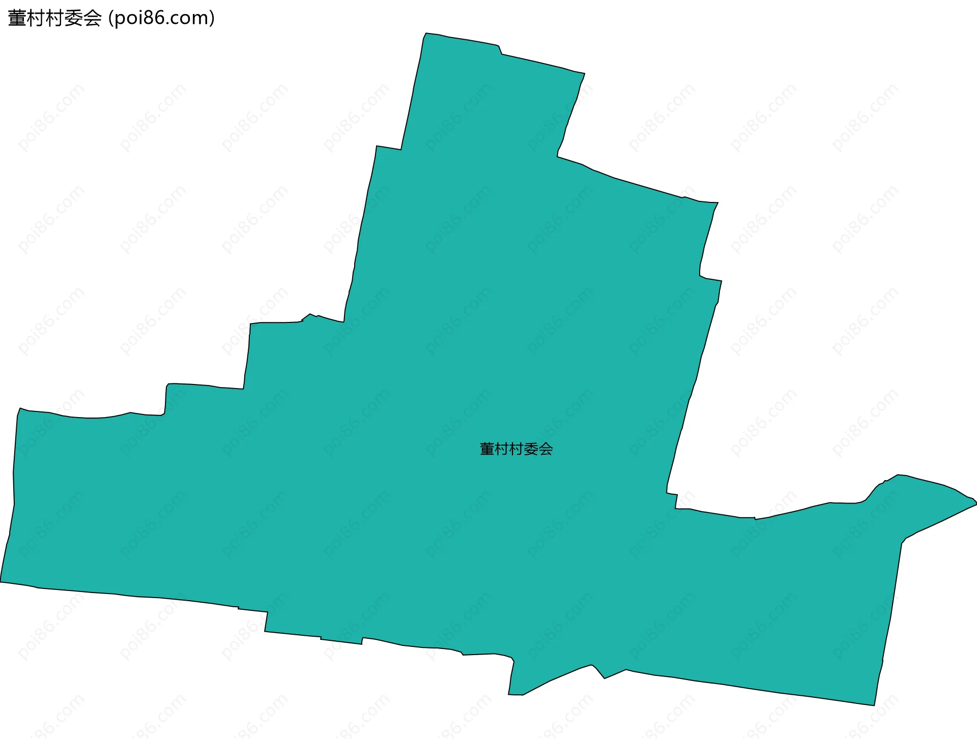 董村村委会边界地图