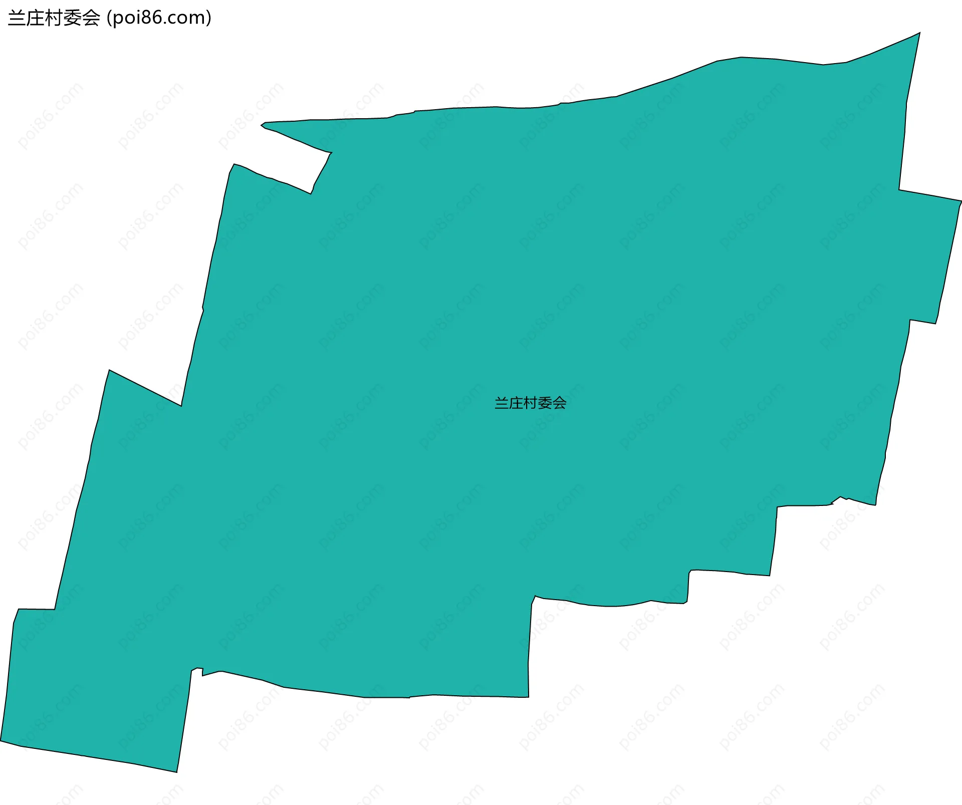 兰庄村委会边界地图