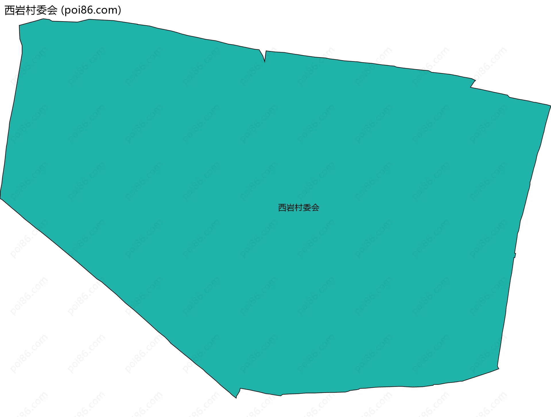 西岩村委会边界地图