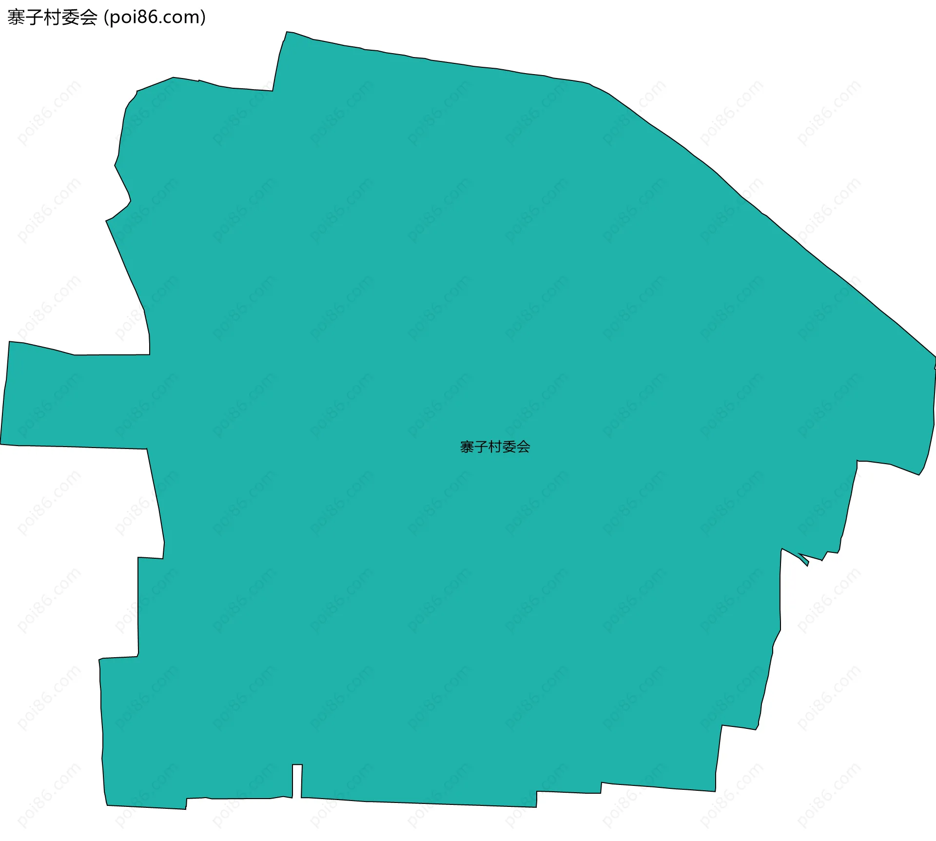 寨子村委会边界地图