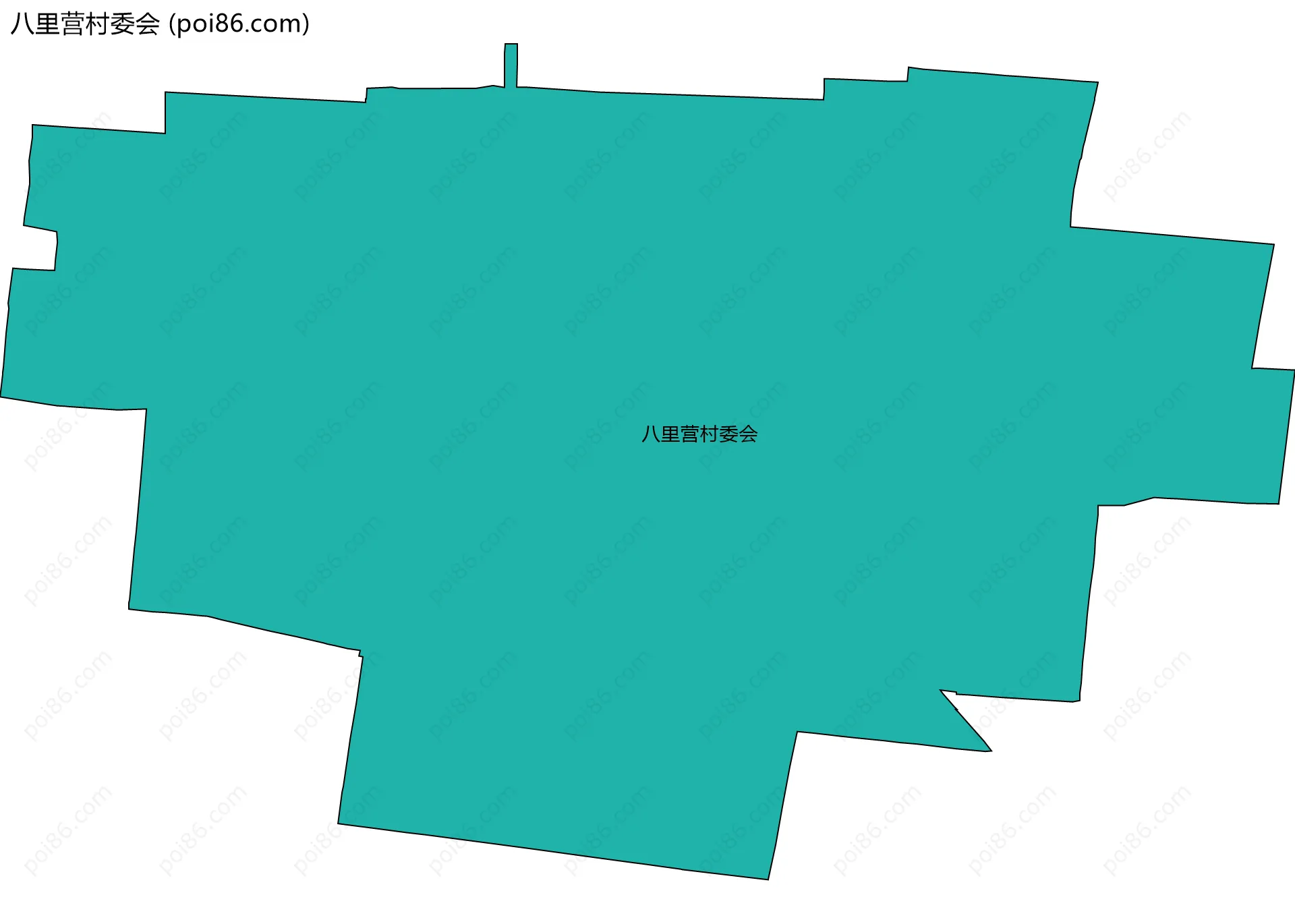 八里营村委会边界地图