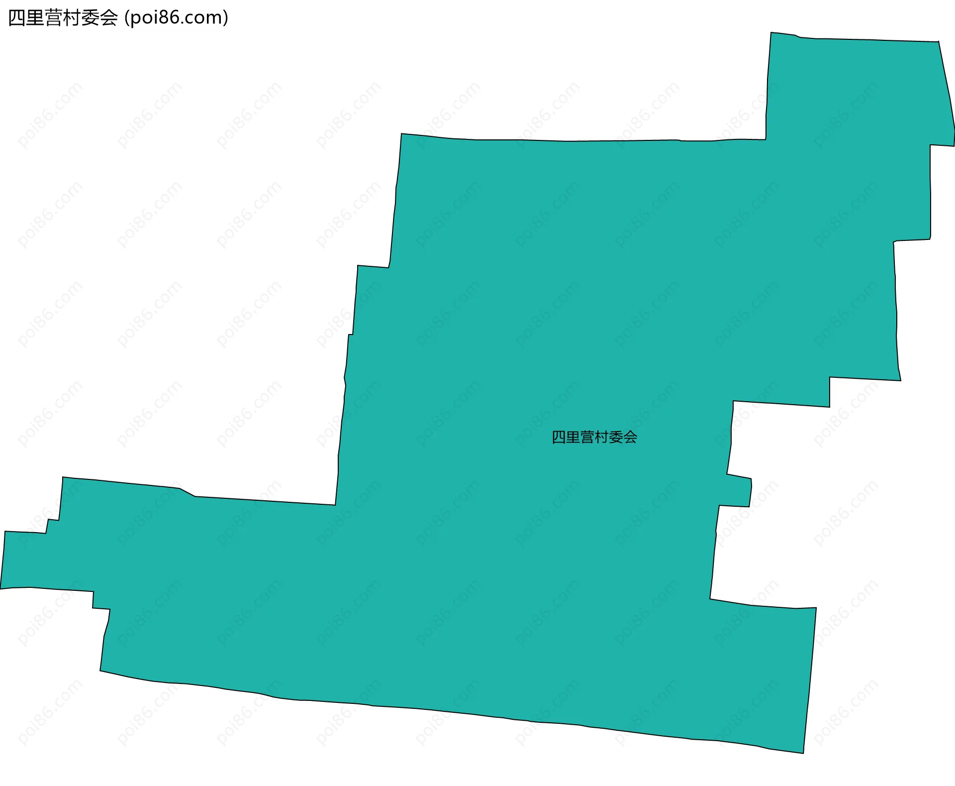 四里营村委会边界地图