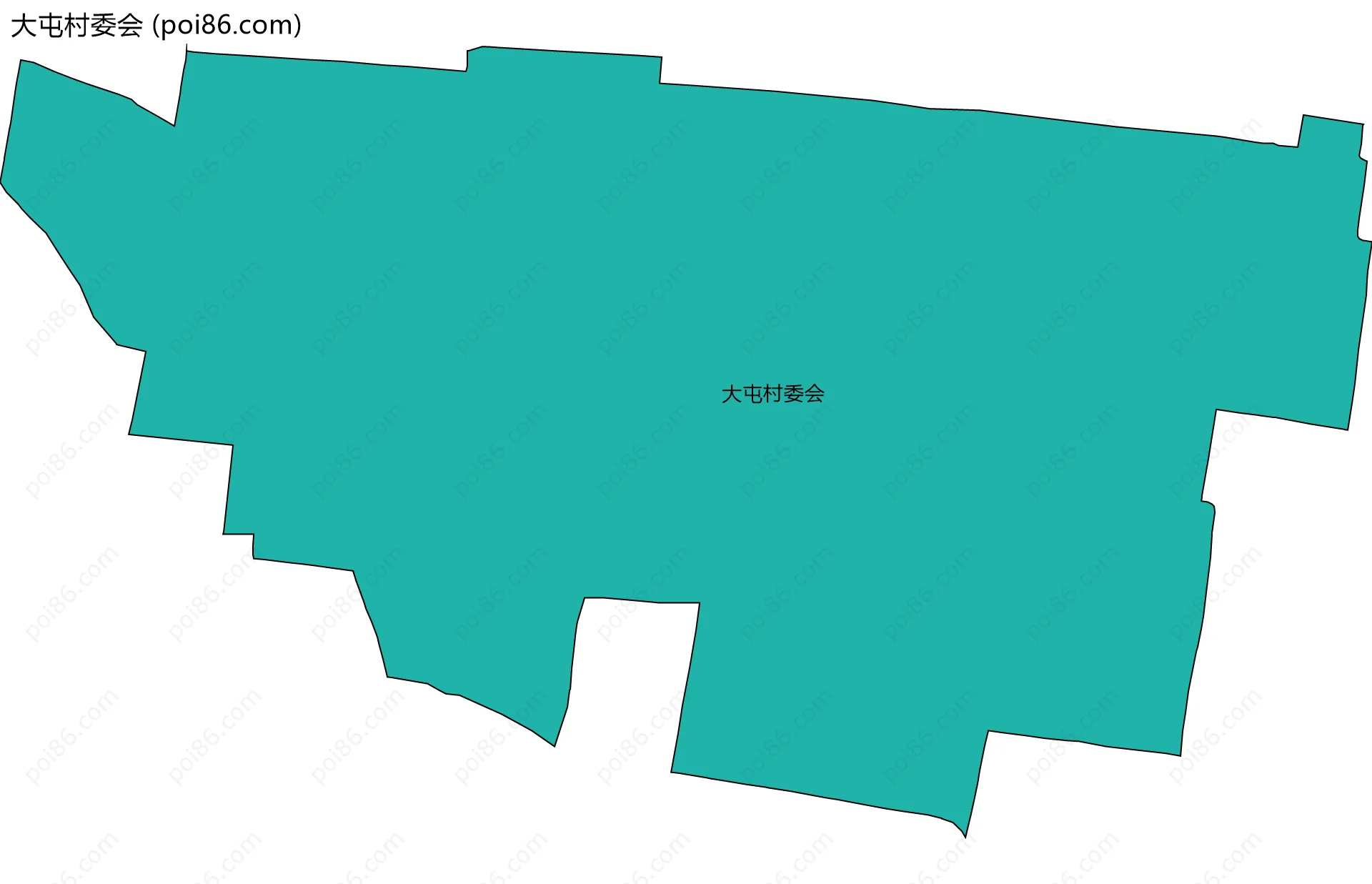 大屯村委会边界地图