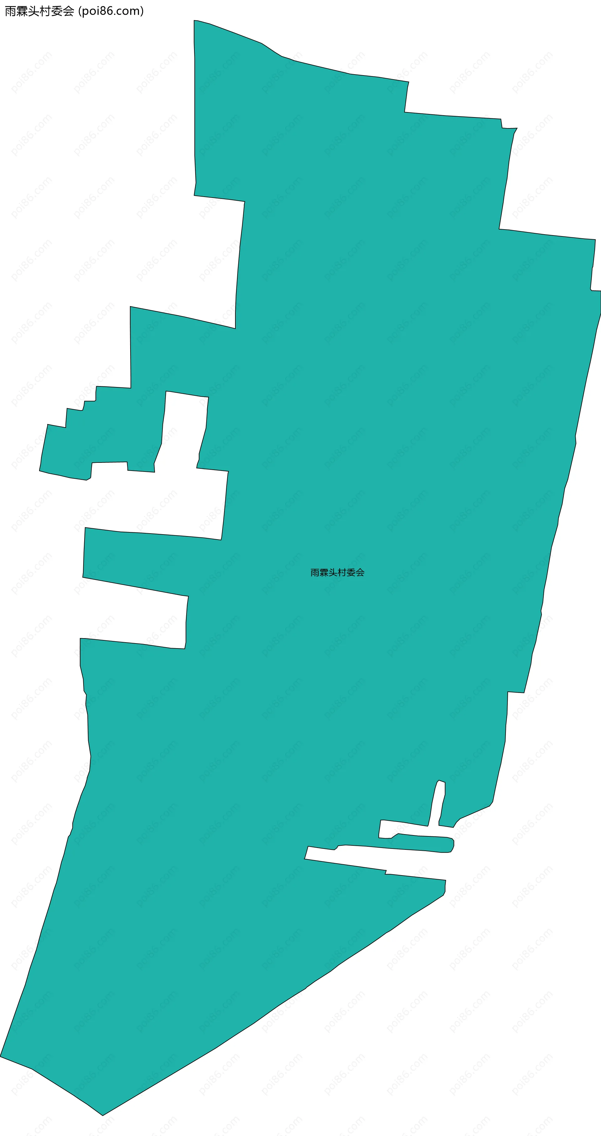 雨霖头村委会边界地图