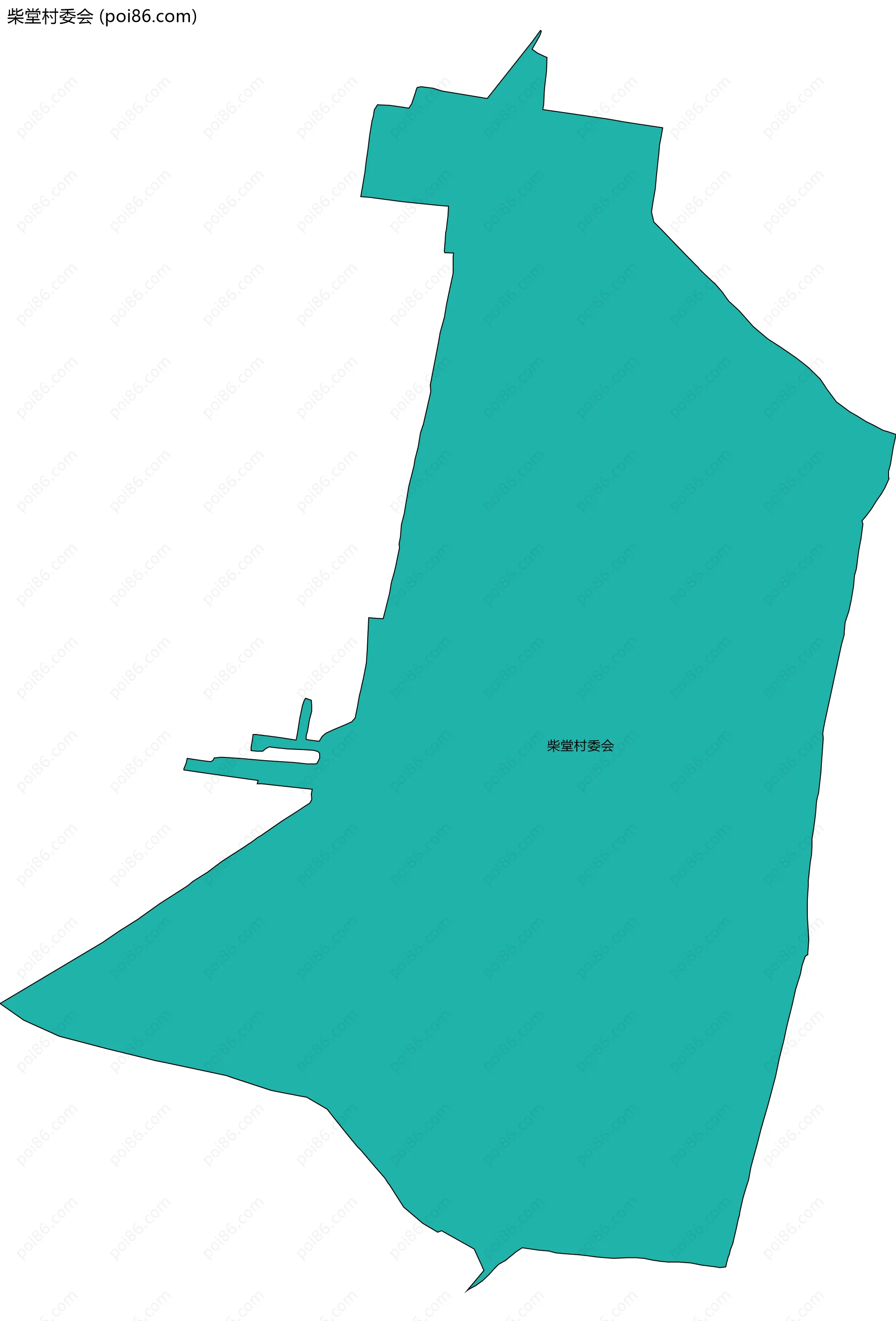 柴堂村委会边界地图