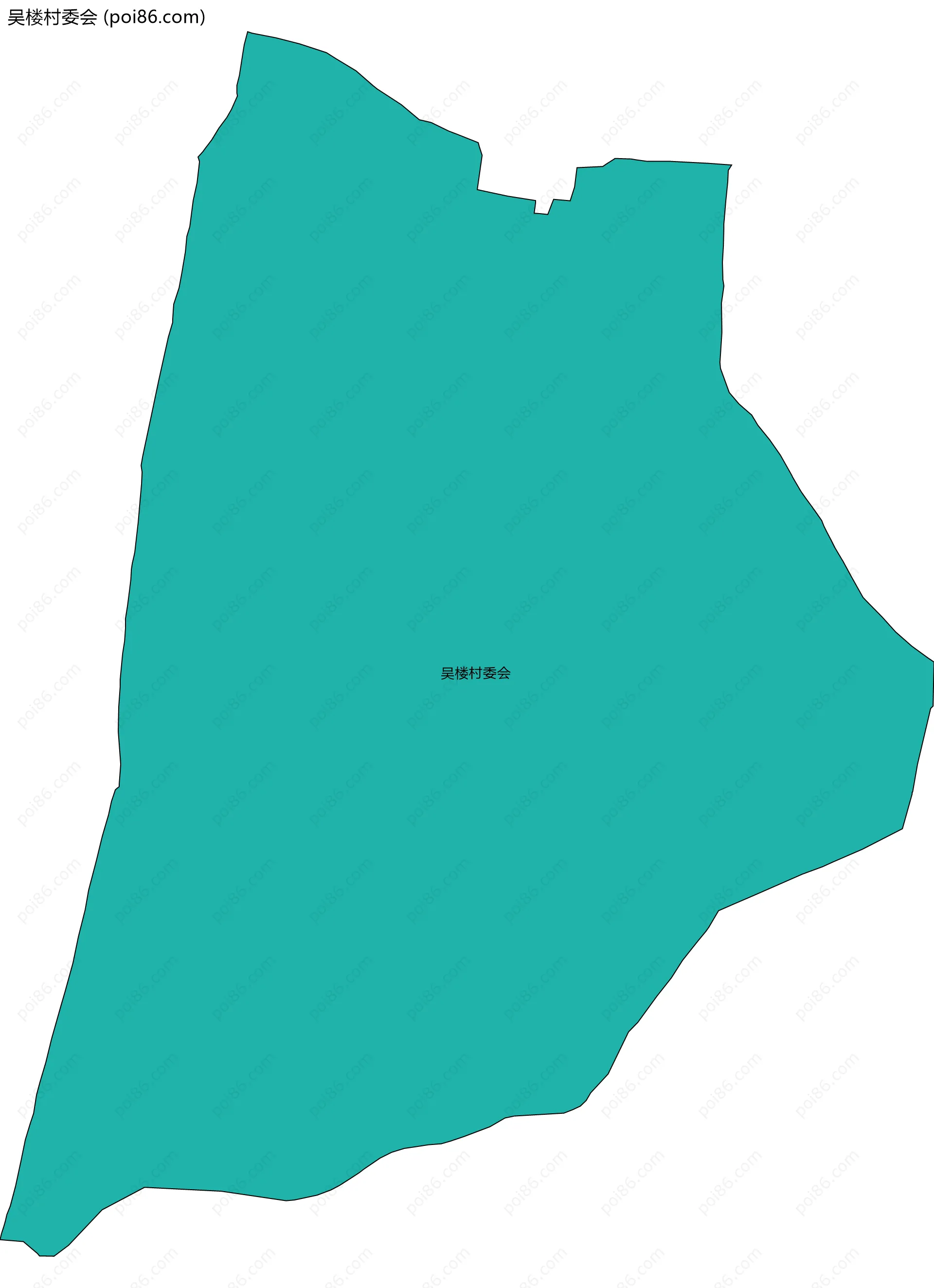 吴楼村委会边界地图