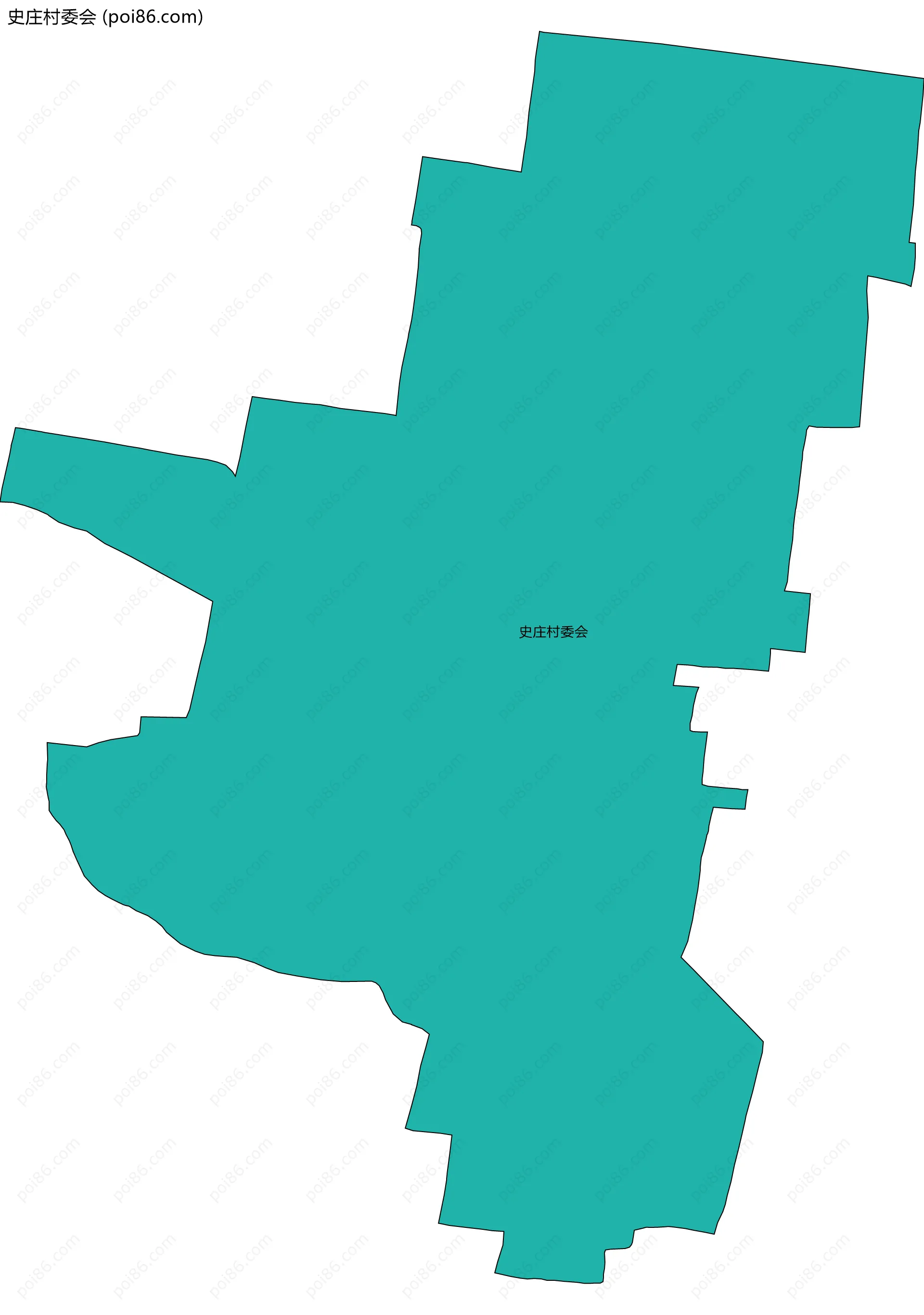 史庄村委会边界地图
