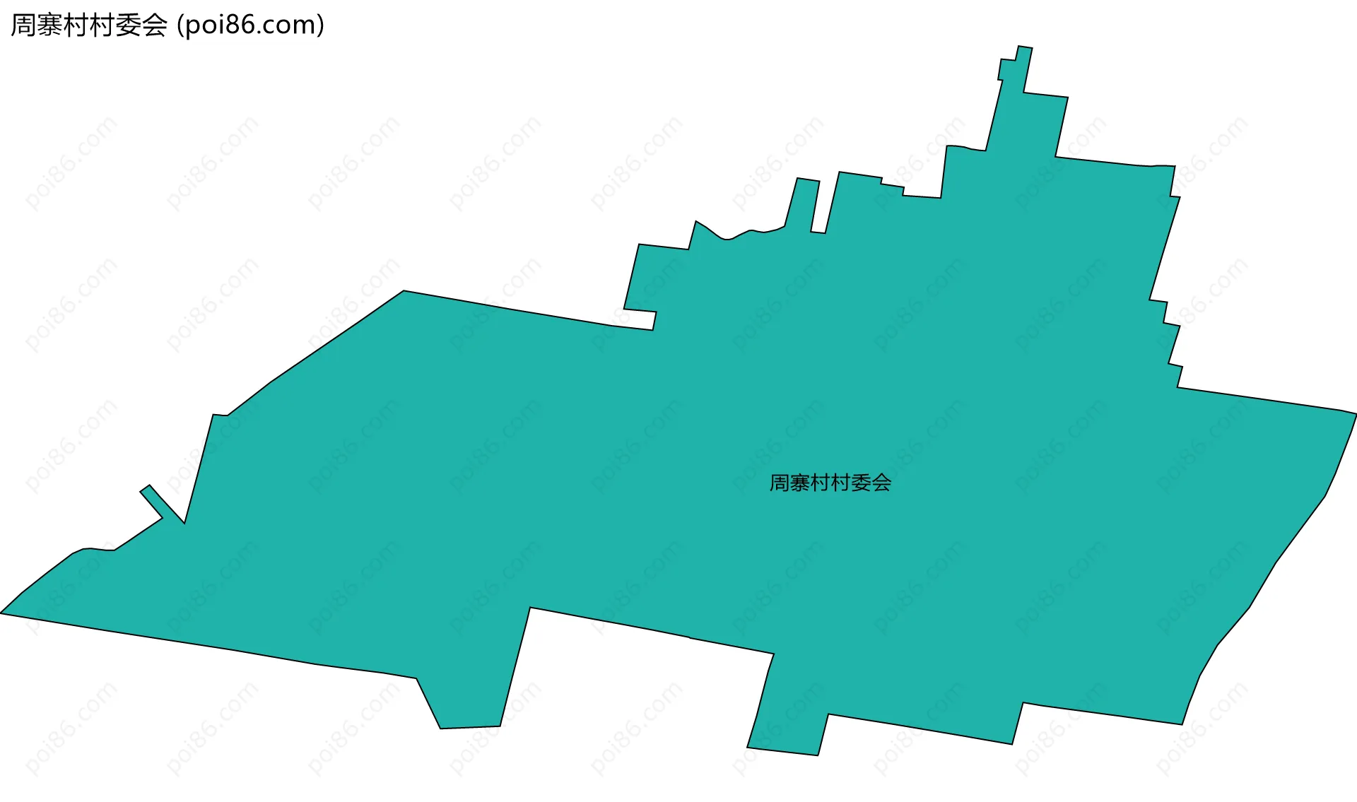 周寨村村委会边界地图