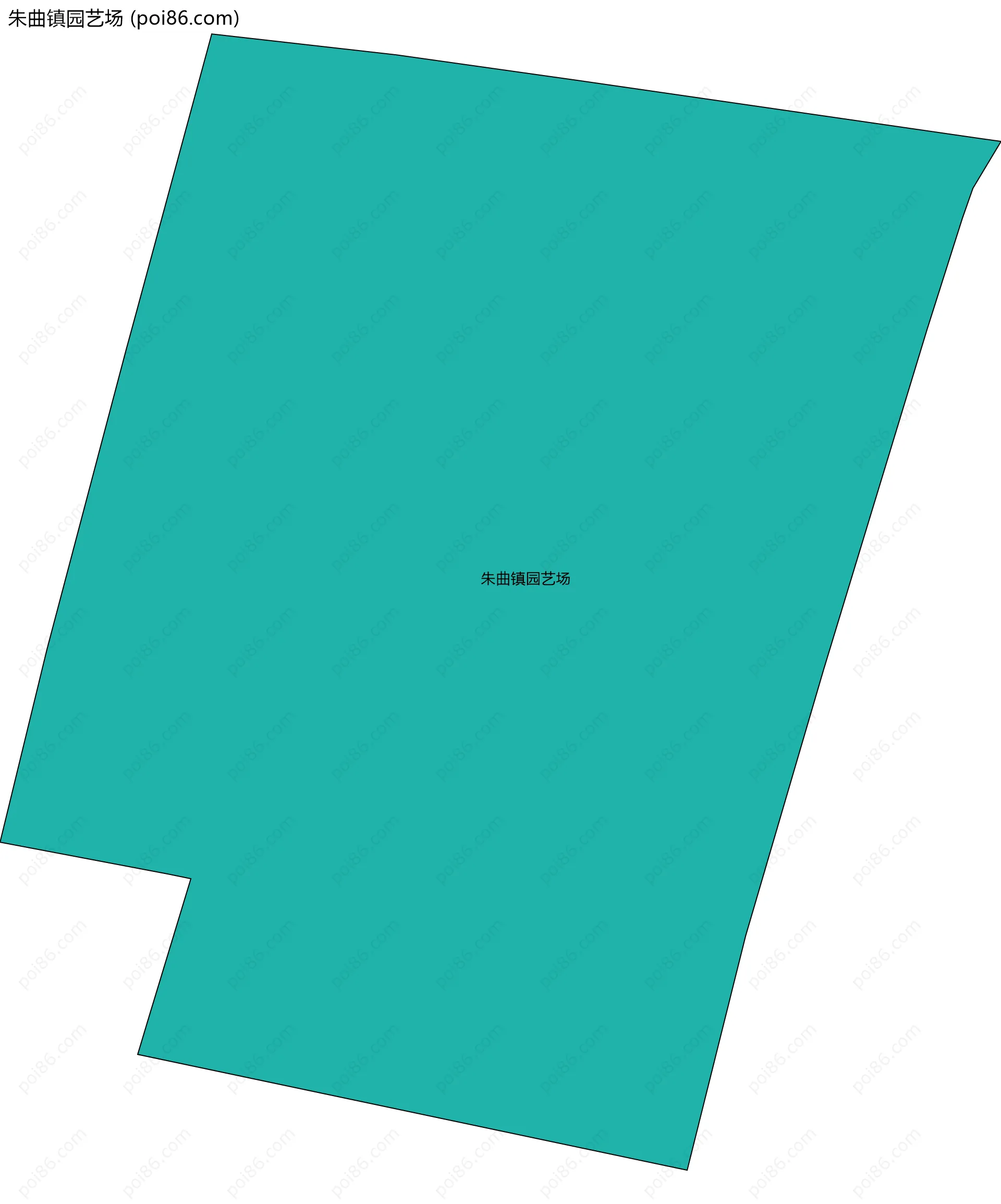 朱曲镇园艺场边界地图