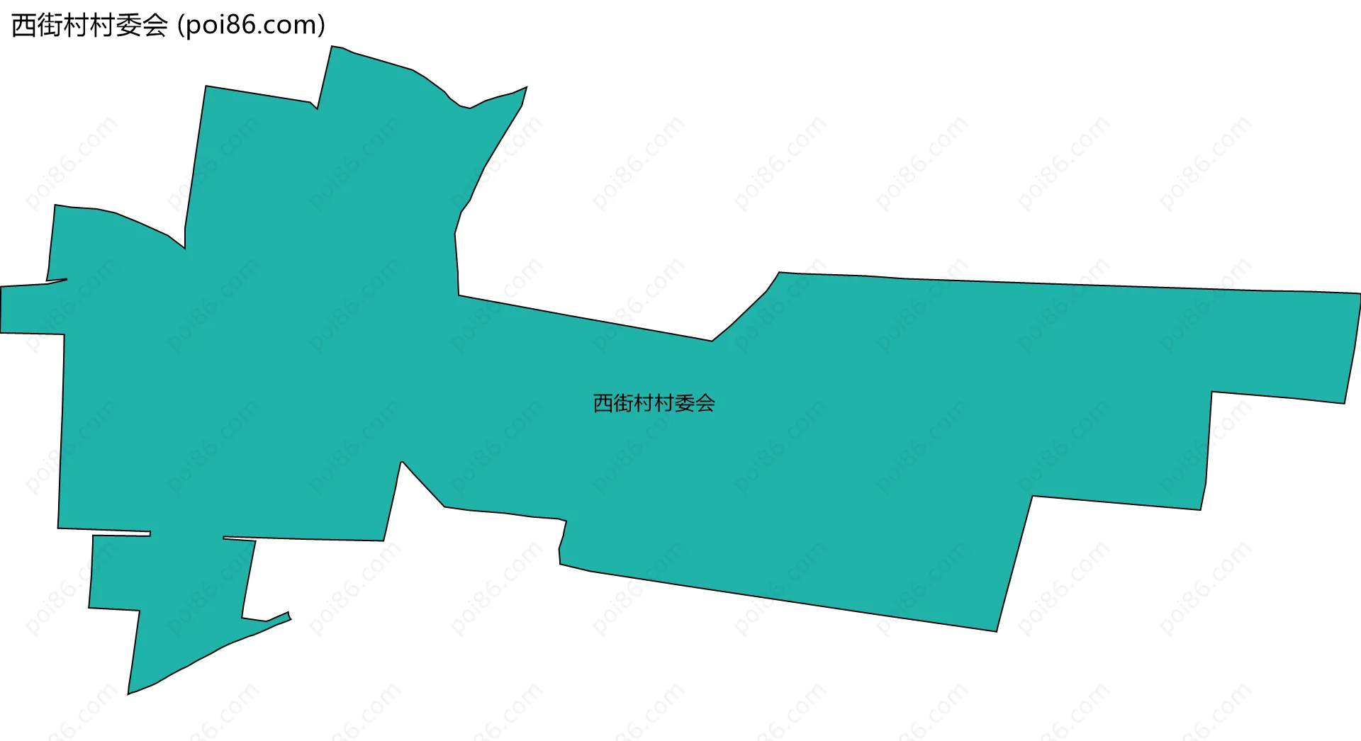 西街村村委会边界地图