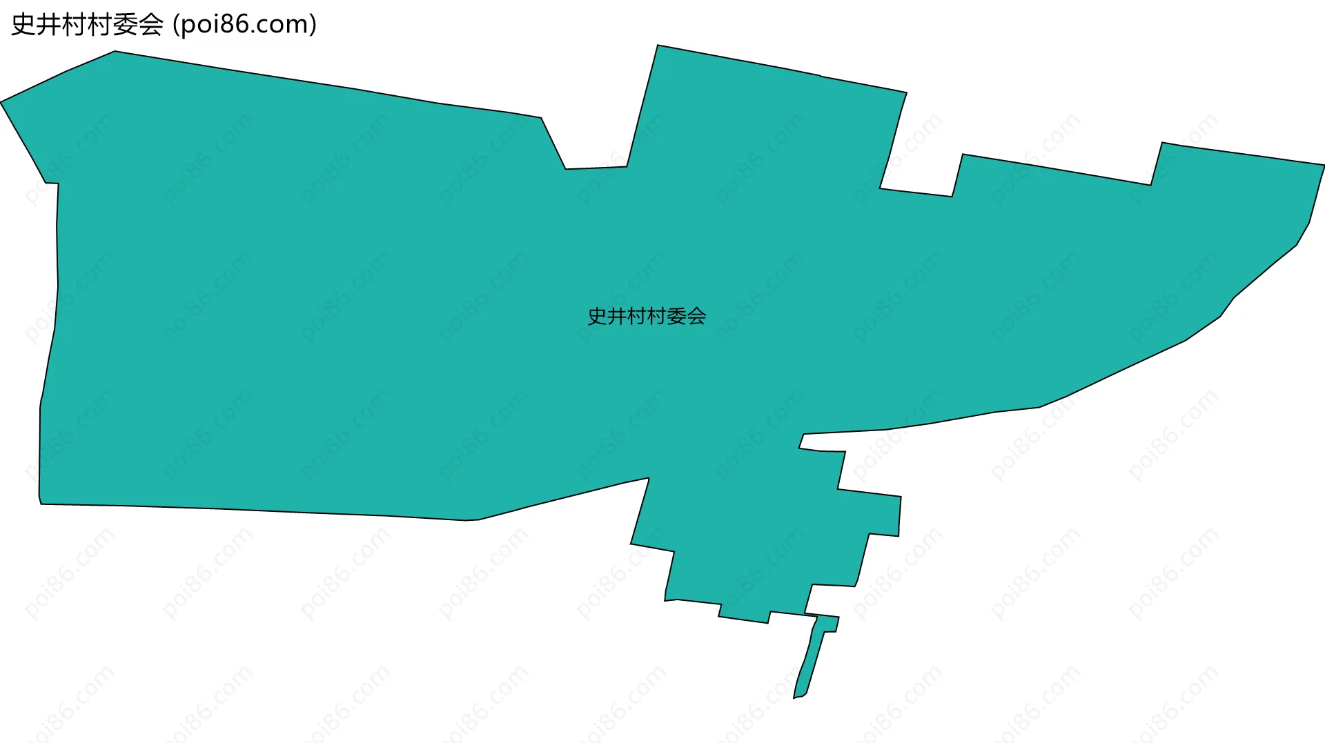 史井村村委会边界地图