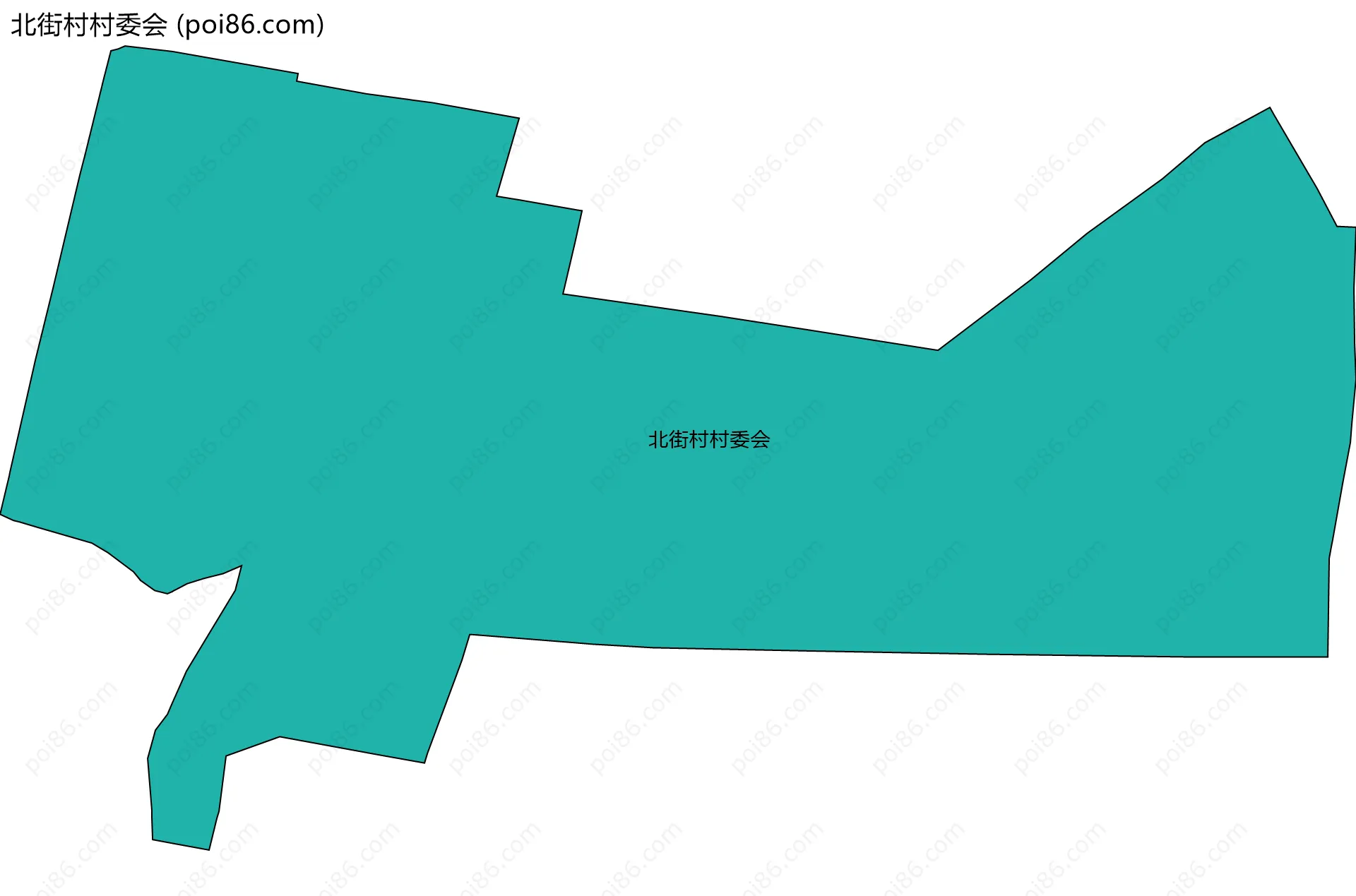 北街村村委会边界地图