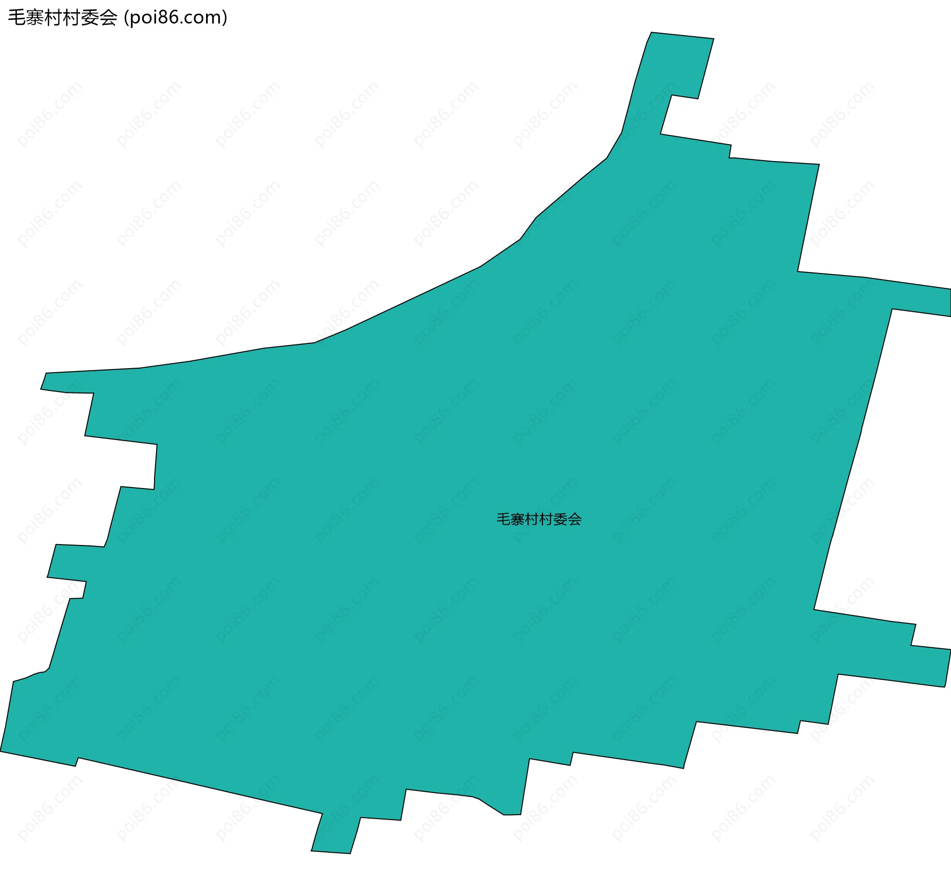 毛寨村村委会边界地图