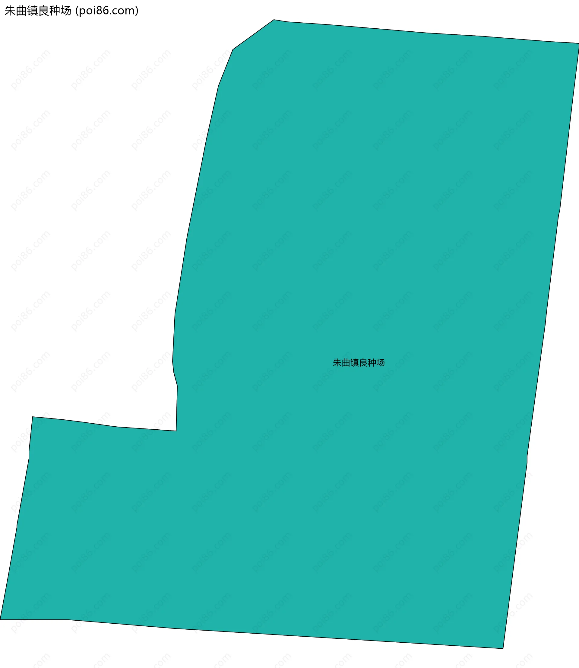 朱曲镇良种场边界地图