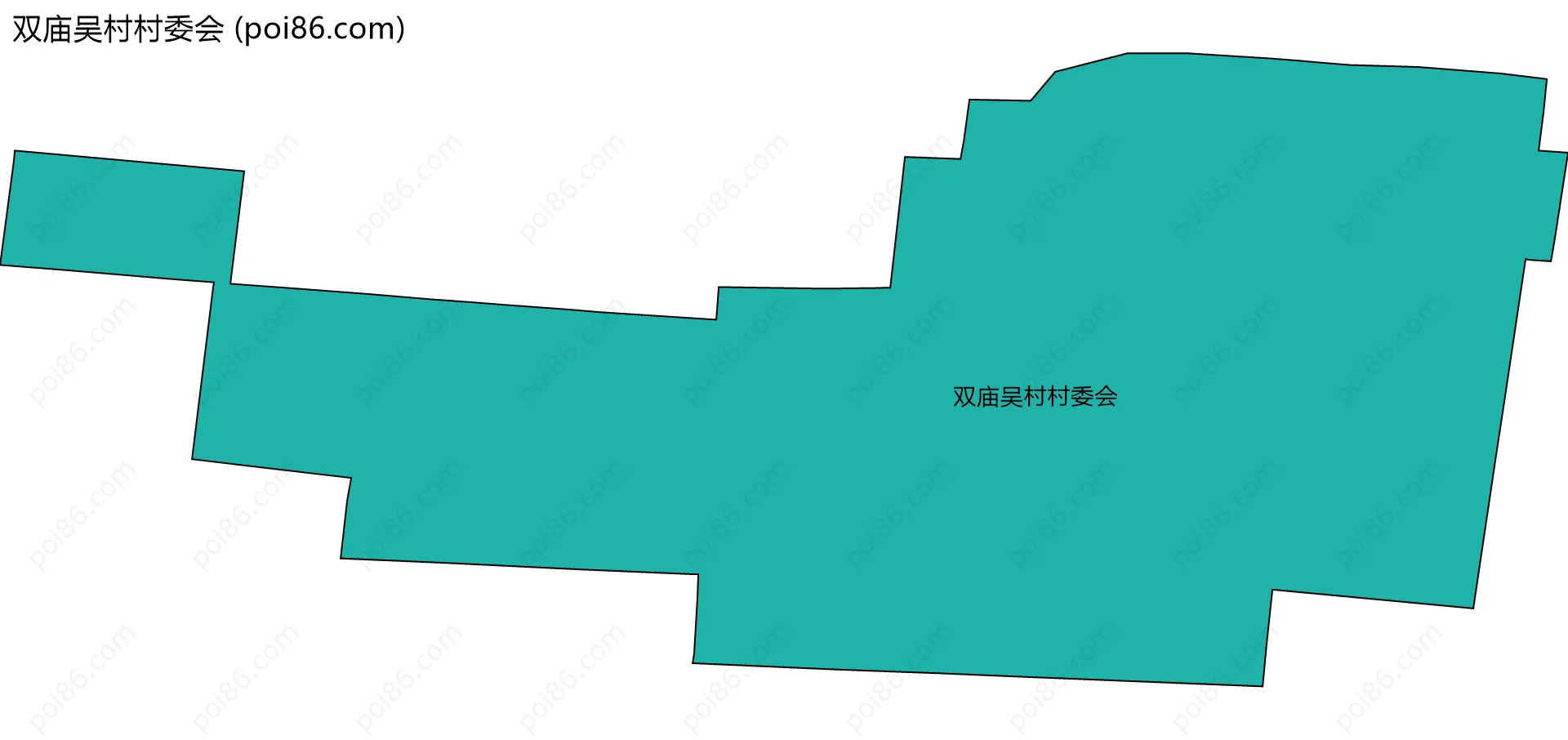 双庙吴村村委会边界地图