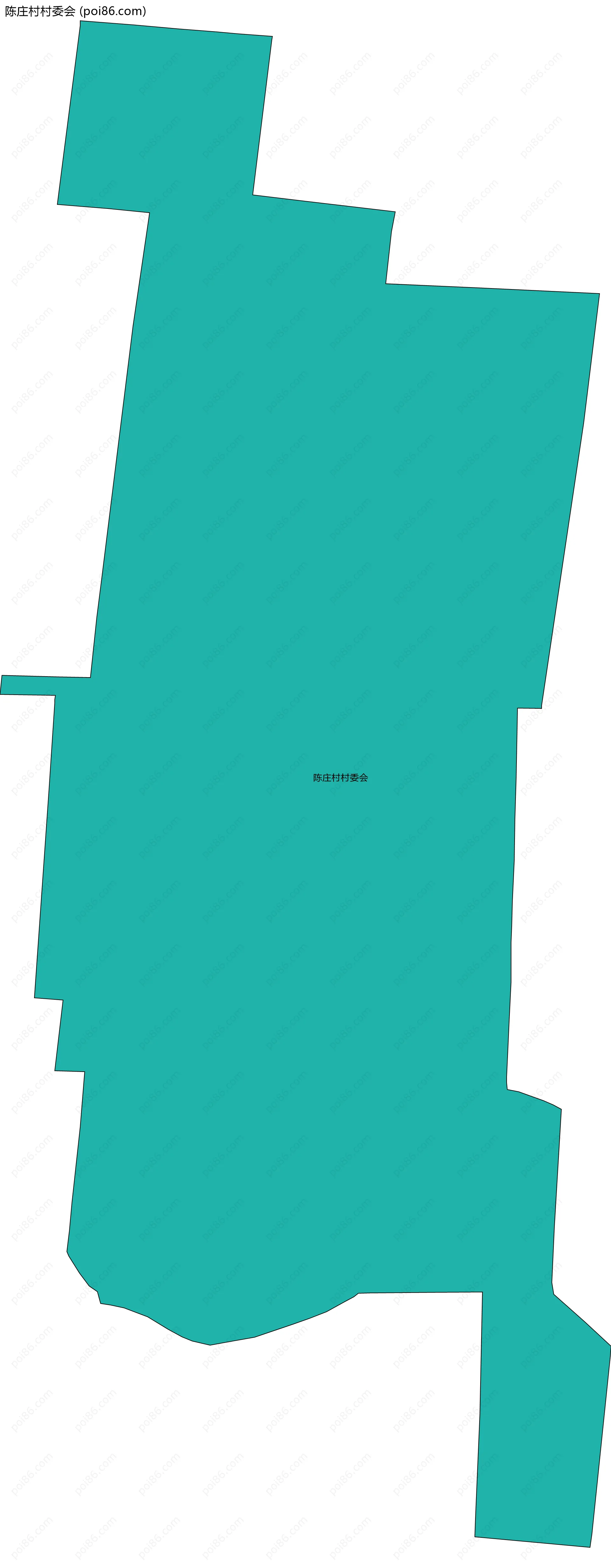 陈庄村村委会边界地图