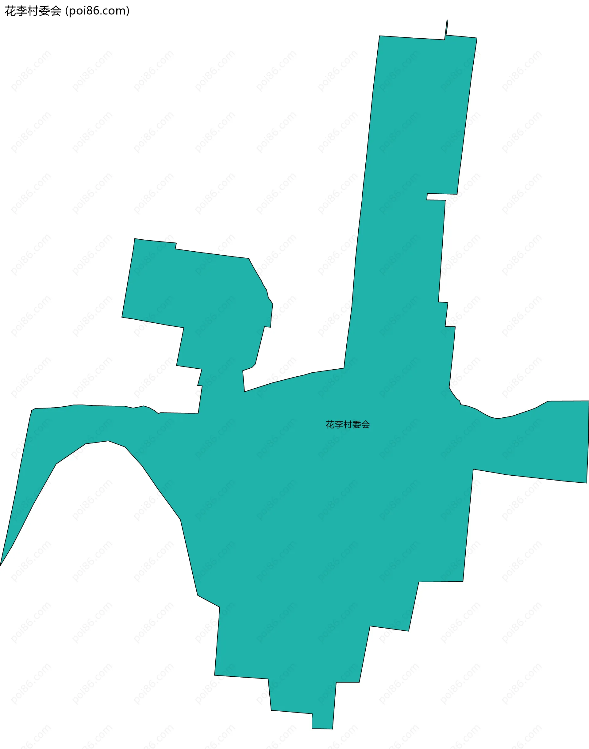花李村委会边界地图