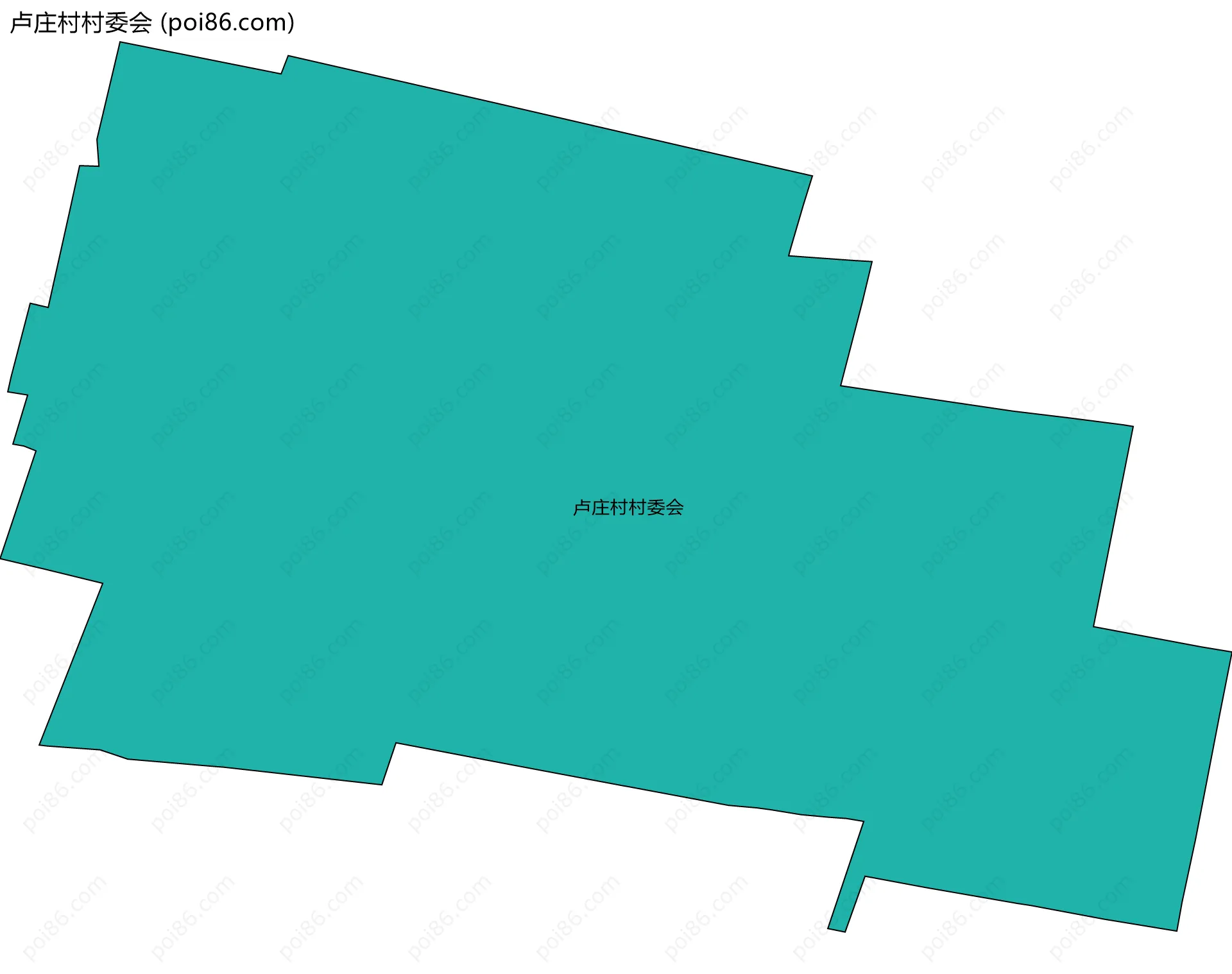 卢庄村村委会边界地图