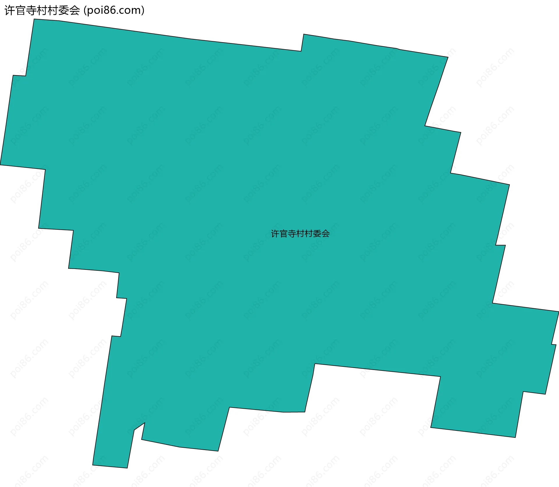 许官寺村村委会边界地图