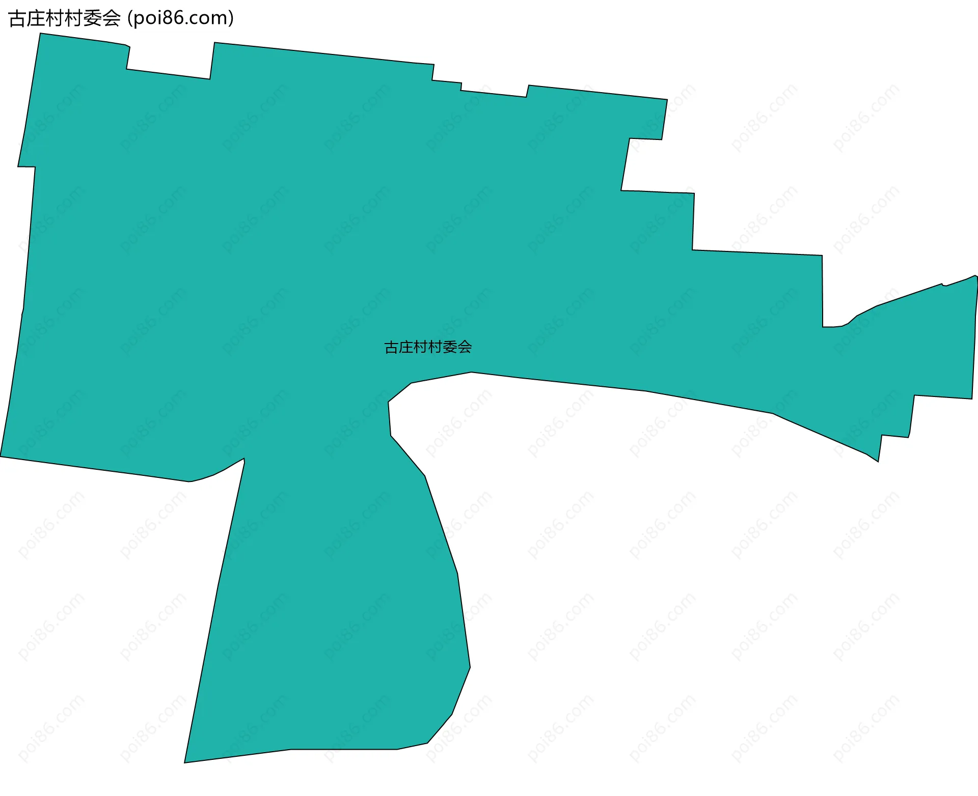古庄村村委会边界地图