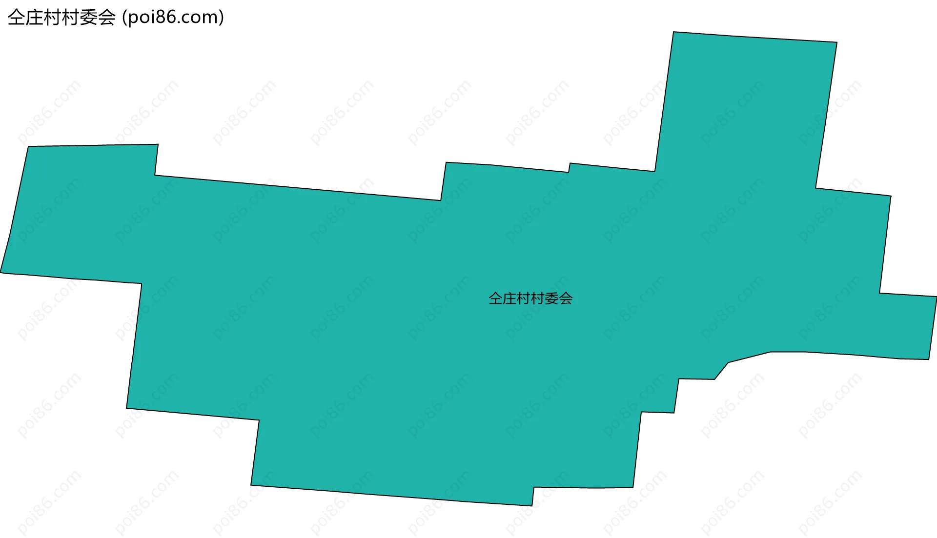 仝庄村村委会边界地图