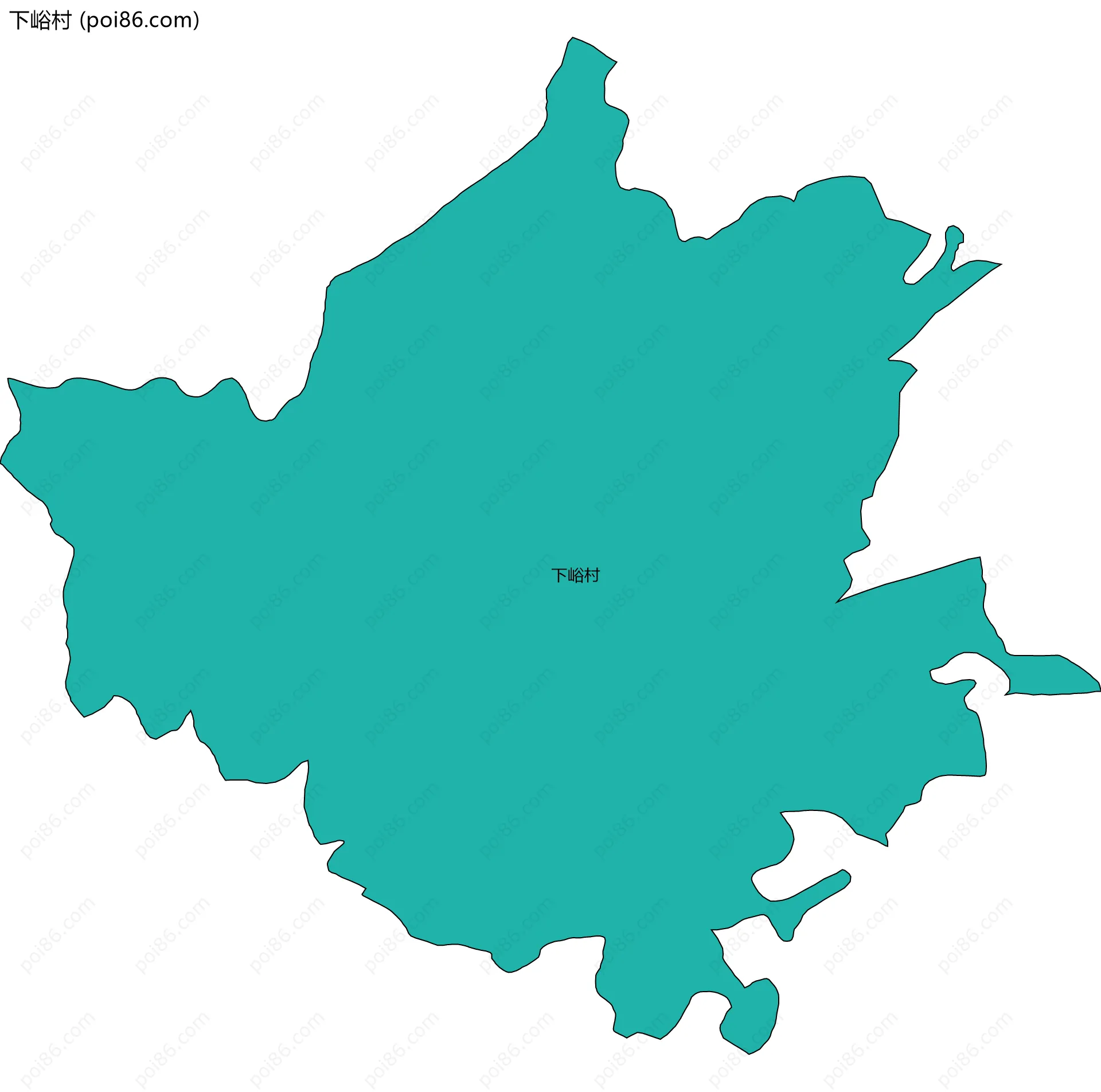 下峪村边界地图