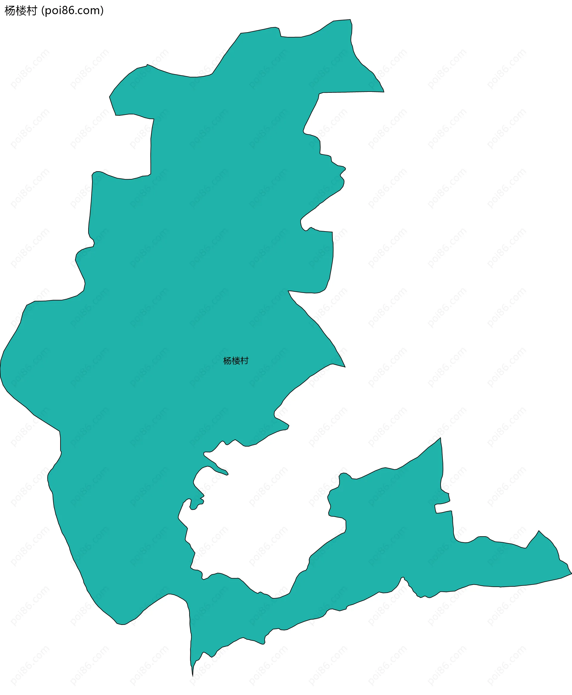 杨楼村边界地图