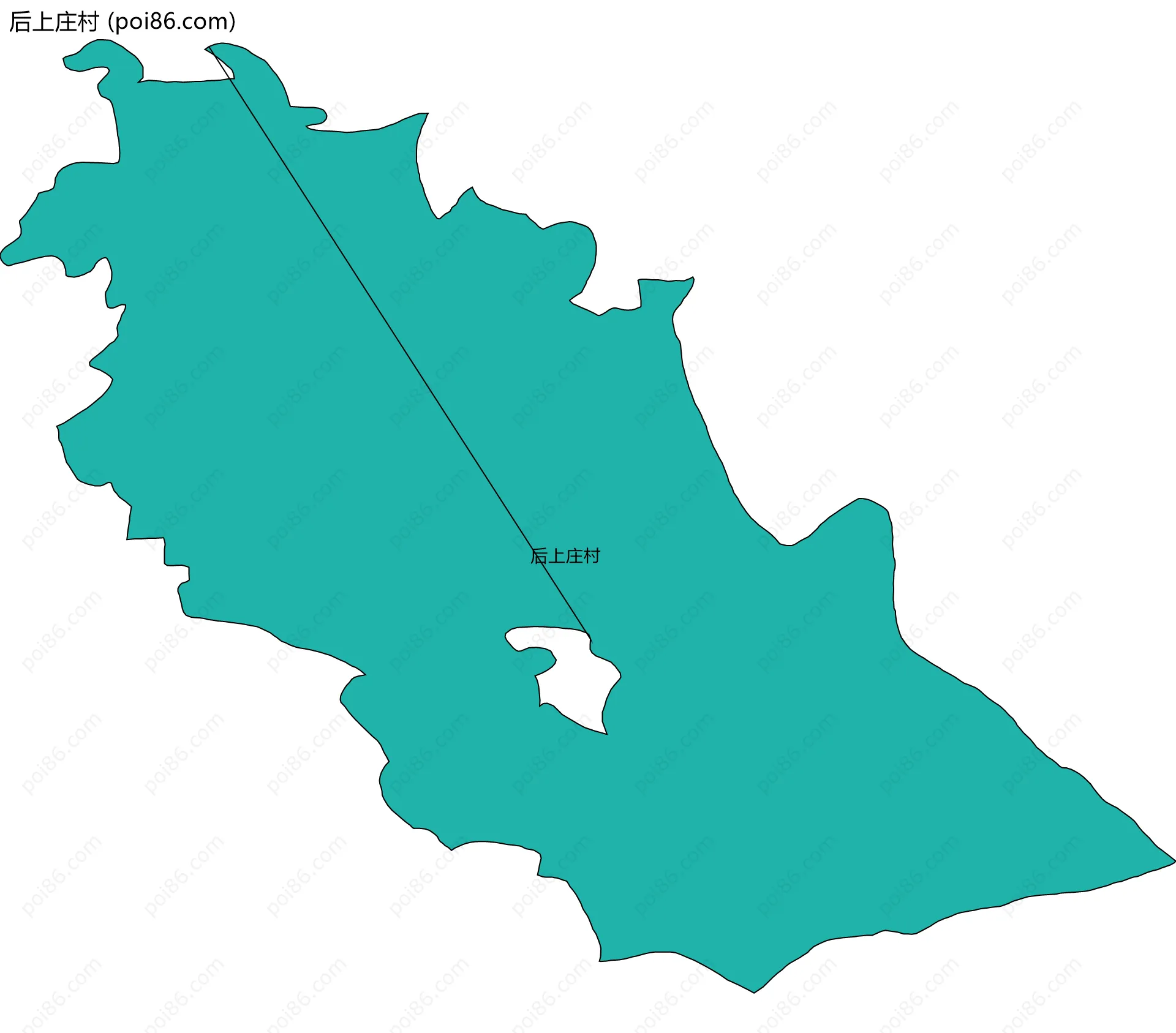 后上庄村边界地图