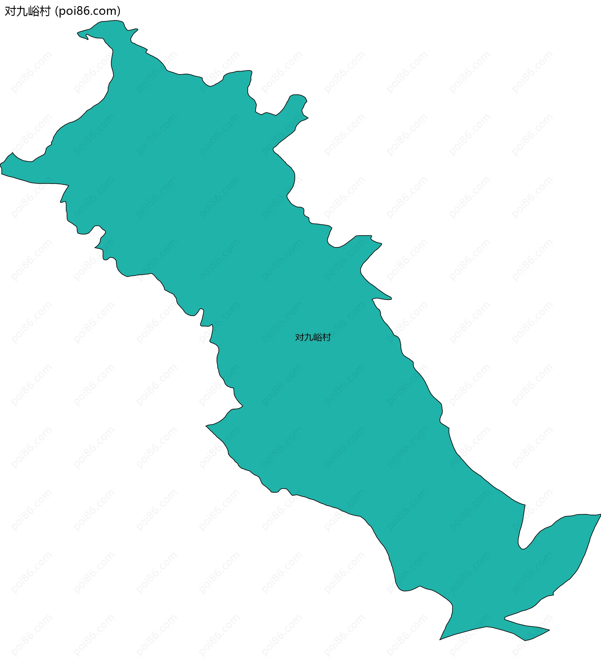 对九峪村边界地图