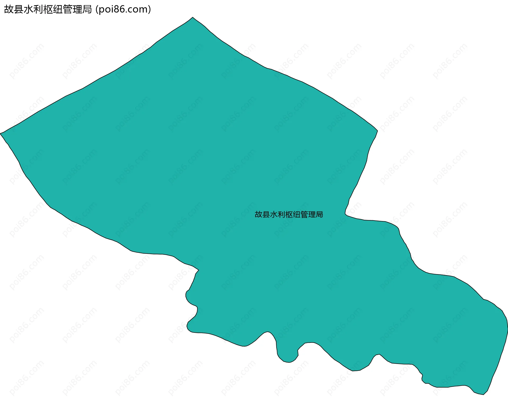 故县水利枢纽管理局边界地图