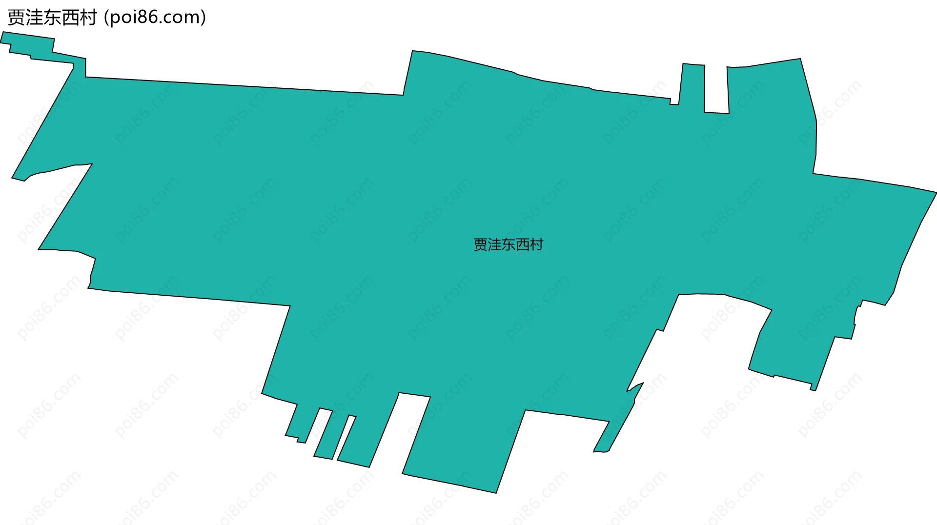 贾洼东西村边界地图