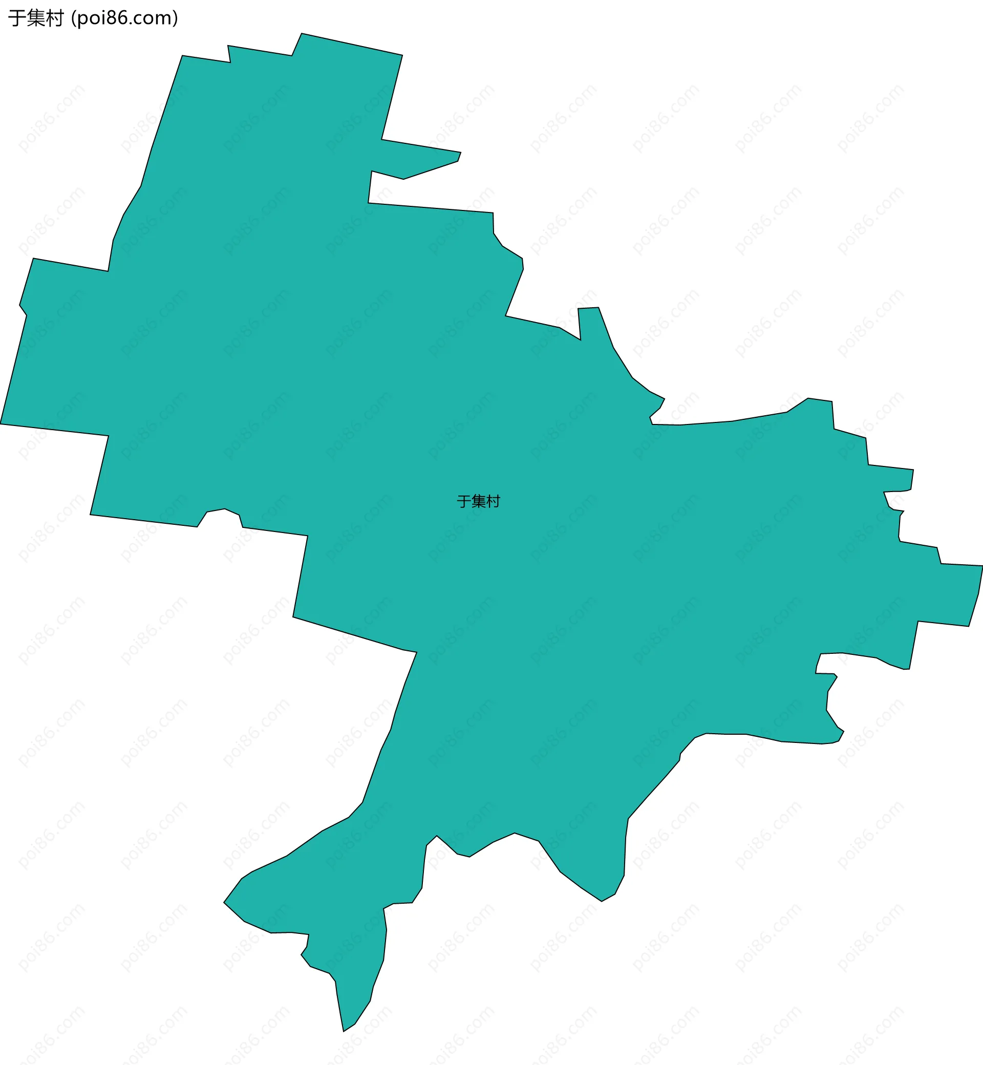 于集村边界地图